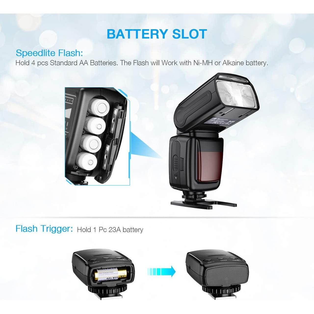 Flash Speedlite Powerextra FK310G Inalámbrico 2.4G para DSLR