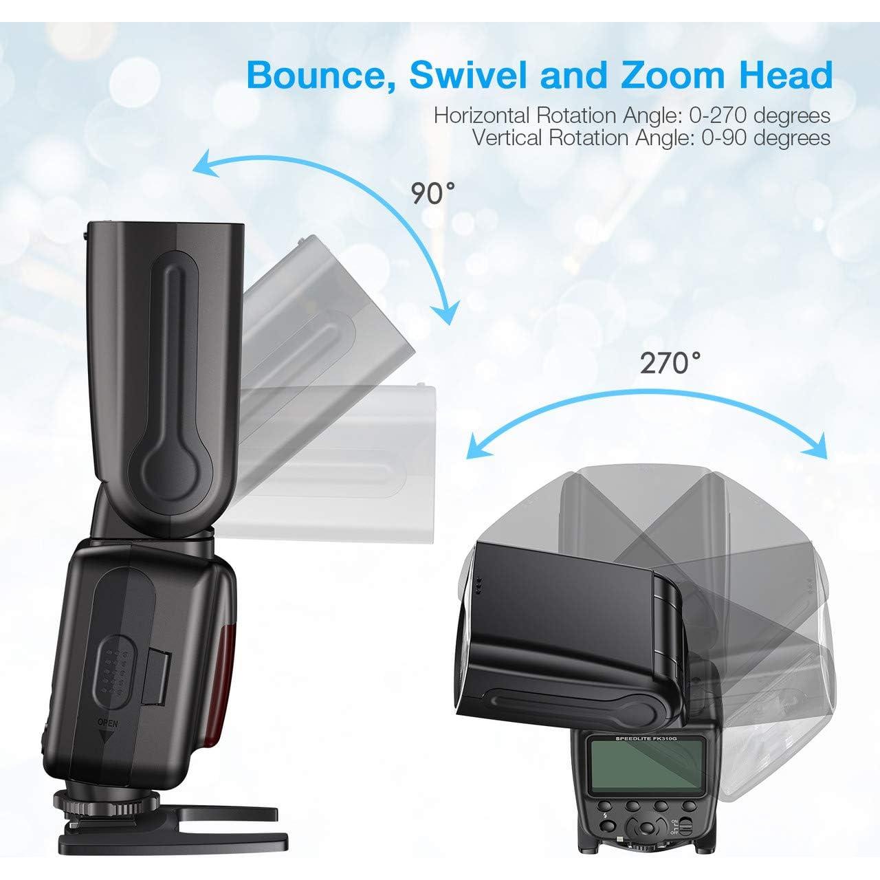 Flash Speedlite Powerextra FK310G Inalámbrico 2.4G para DSLR