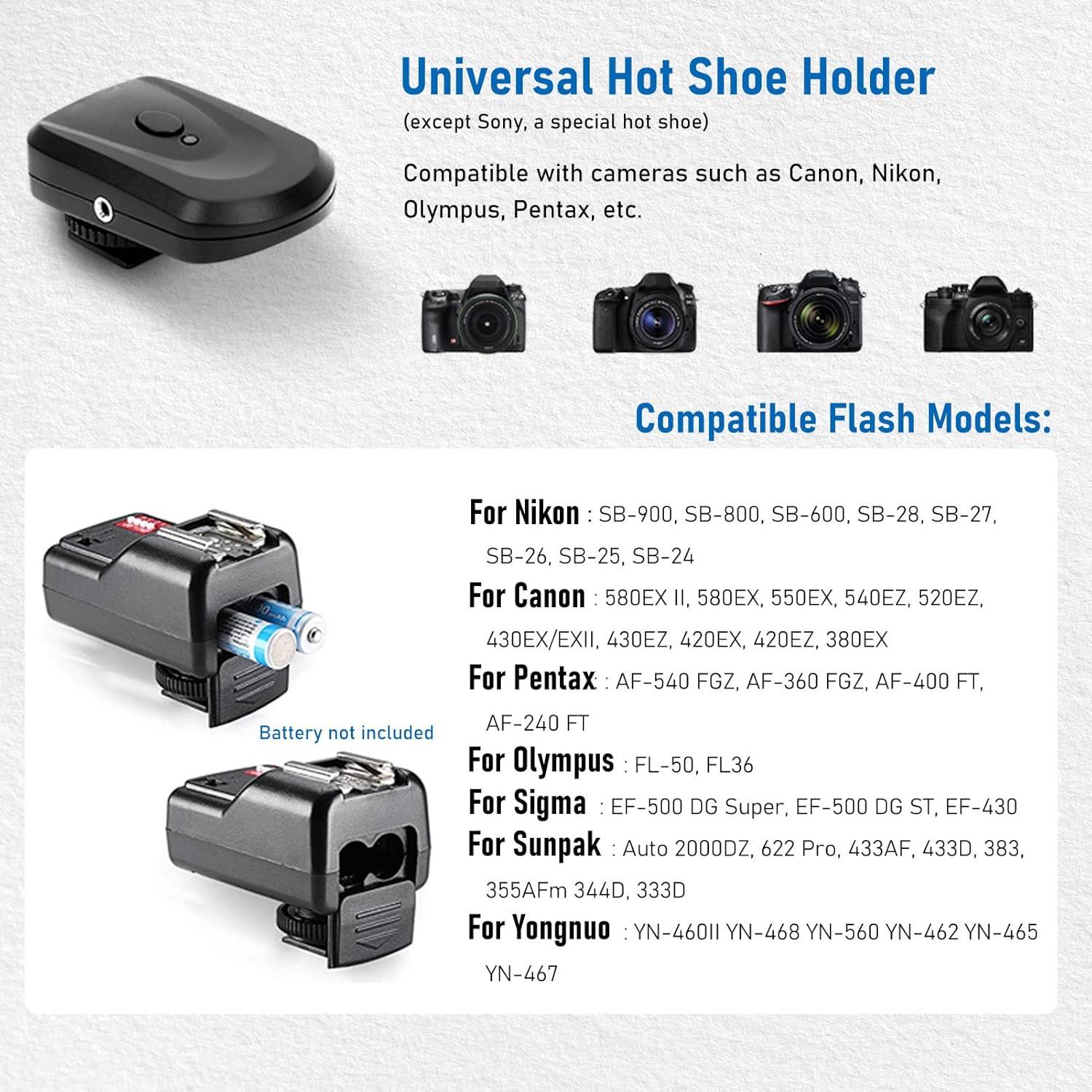 Juego de Flash Sanpyl 16 Canales 433MHz para Nikon y Canon