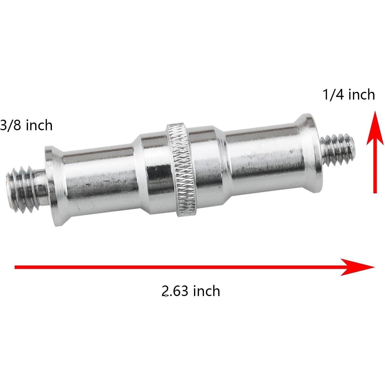 Adaptador de Tornillo Macho 1/4 a 3/8 YHXiXi - 4 Piezas