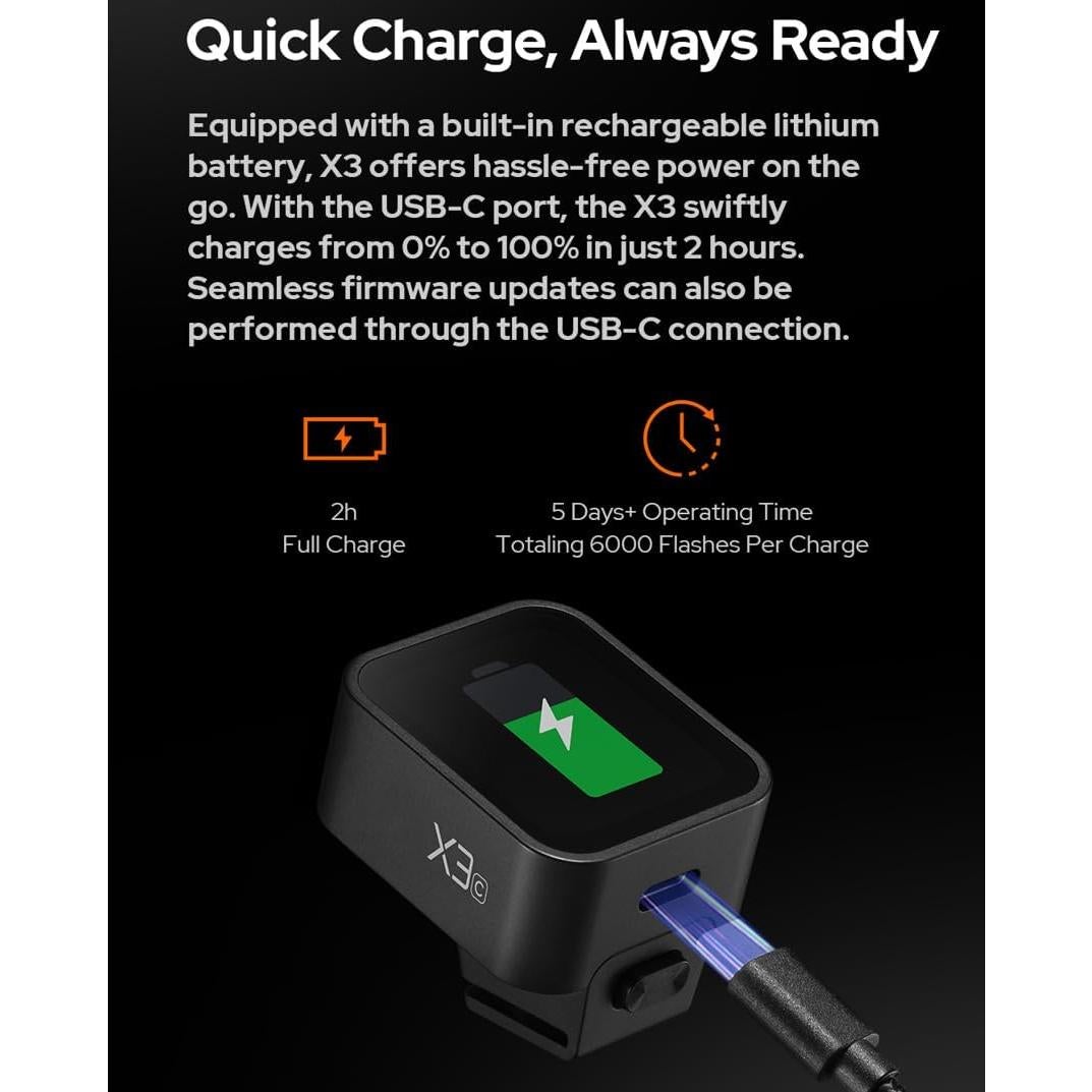 Godox AD600BM Flash Estroboscópico 600Ws con Disparador X3 para Canon