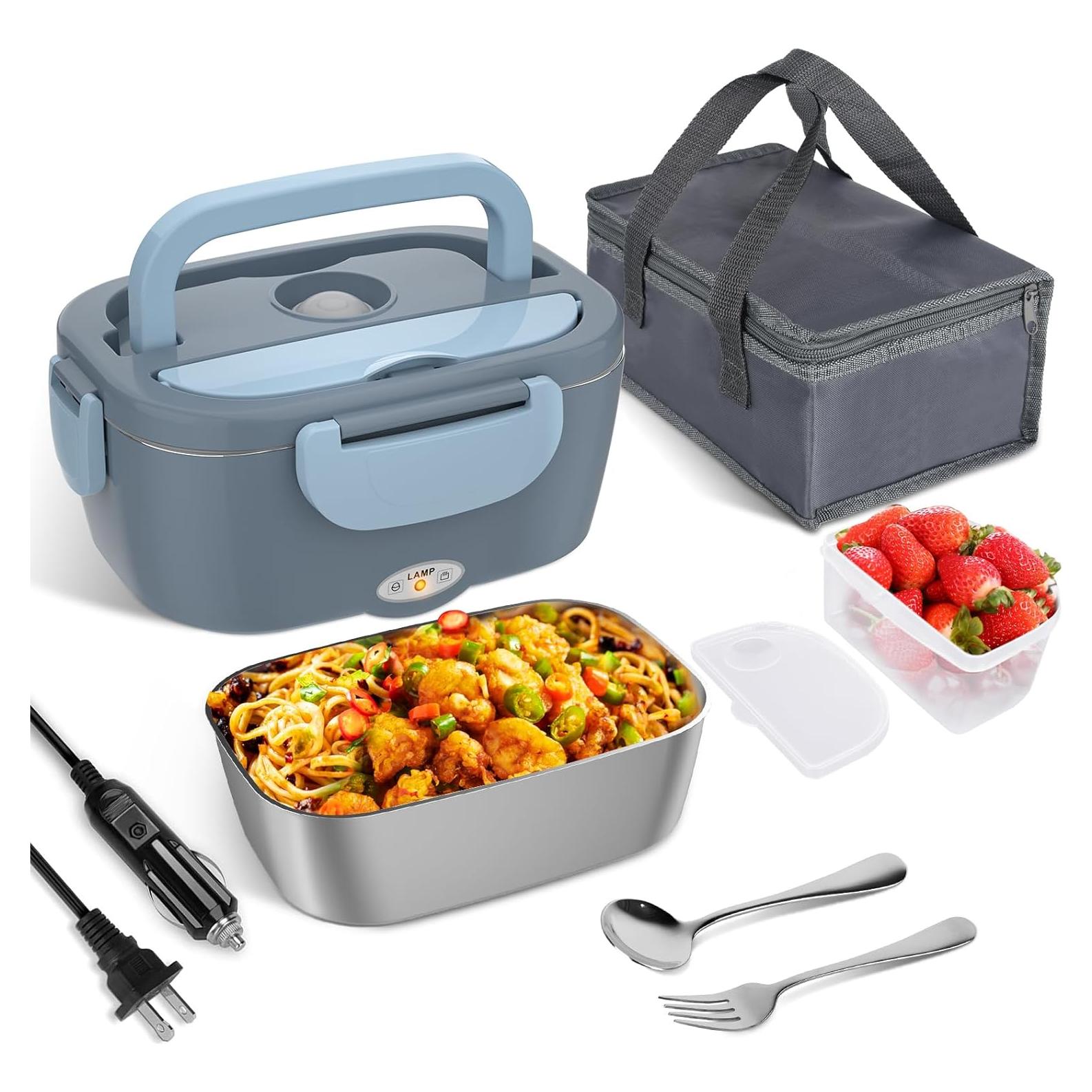 Caja de Almuerzo Eléctrica Akhia 1.5L 80W 12V/24V/110V Azul