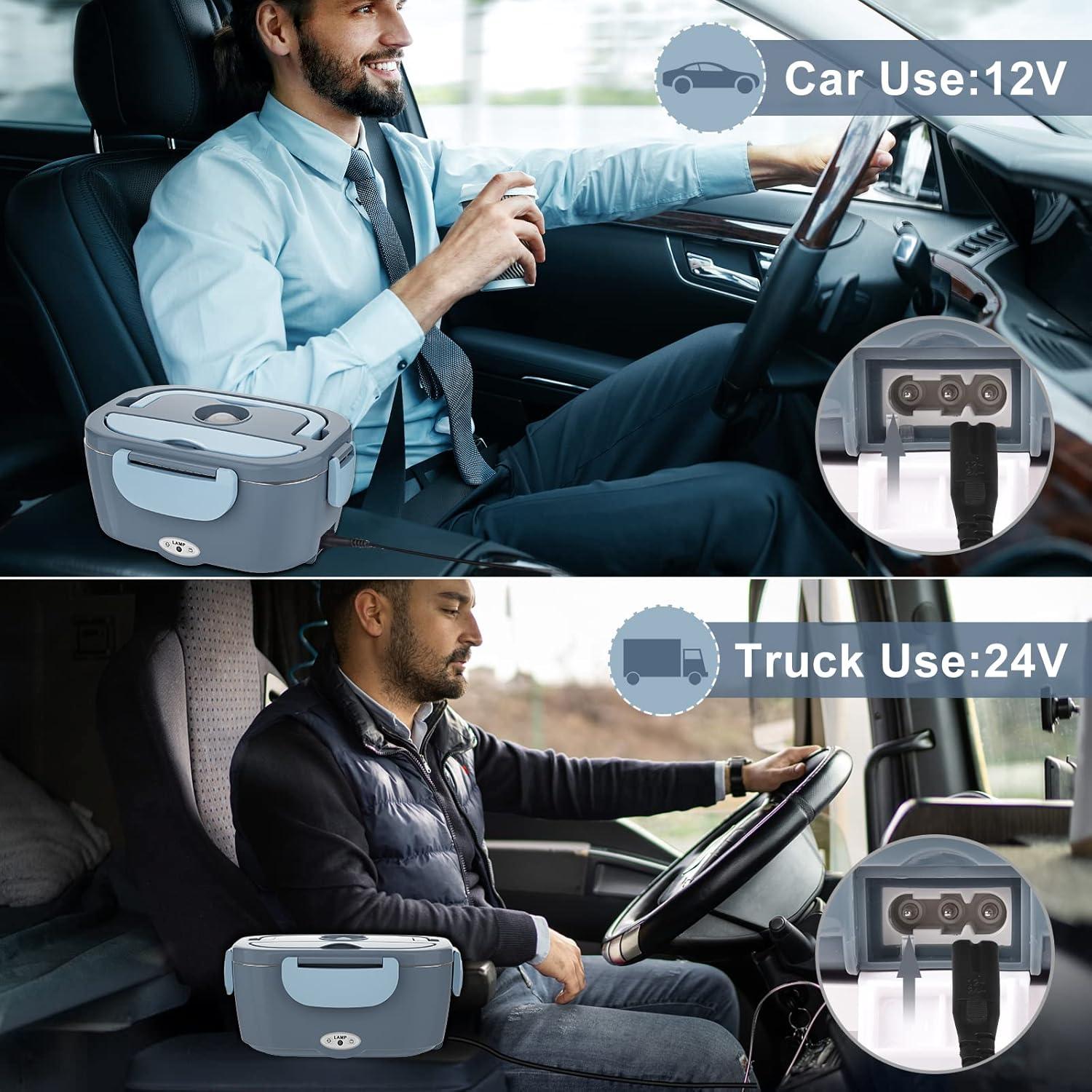 Caja de Almuerzo Eléctrica Akhia 1.5L 80W 12V/24V/110V Azul