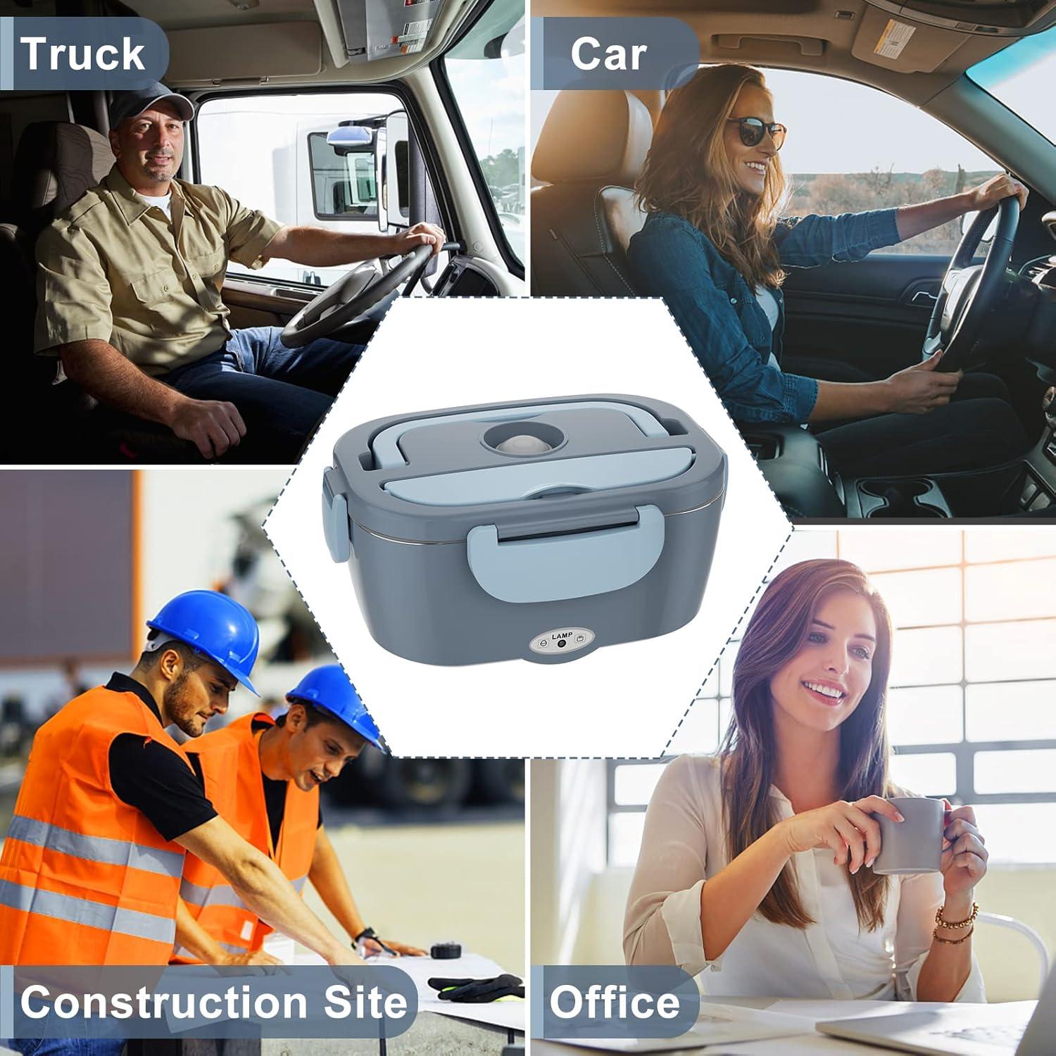 Caja de Almuerzo Eléctrica Akhia 1.5L 80W 12V/24V/110V Azul