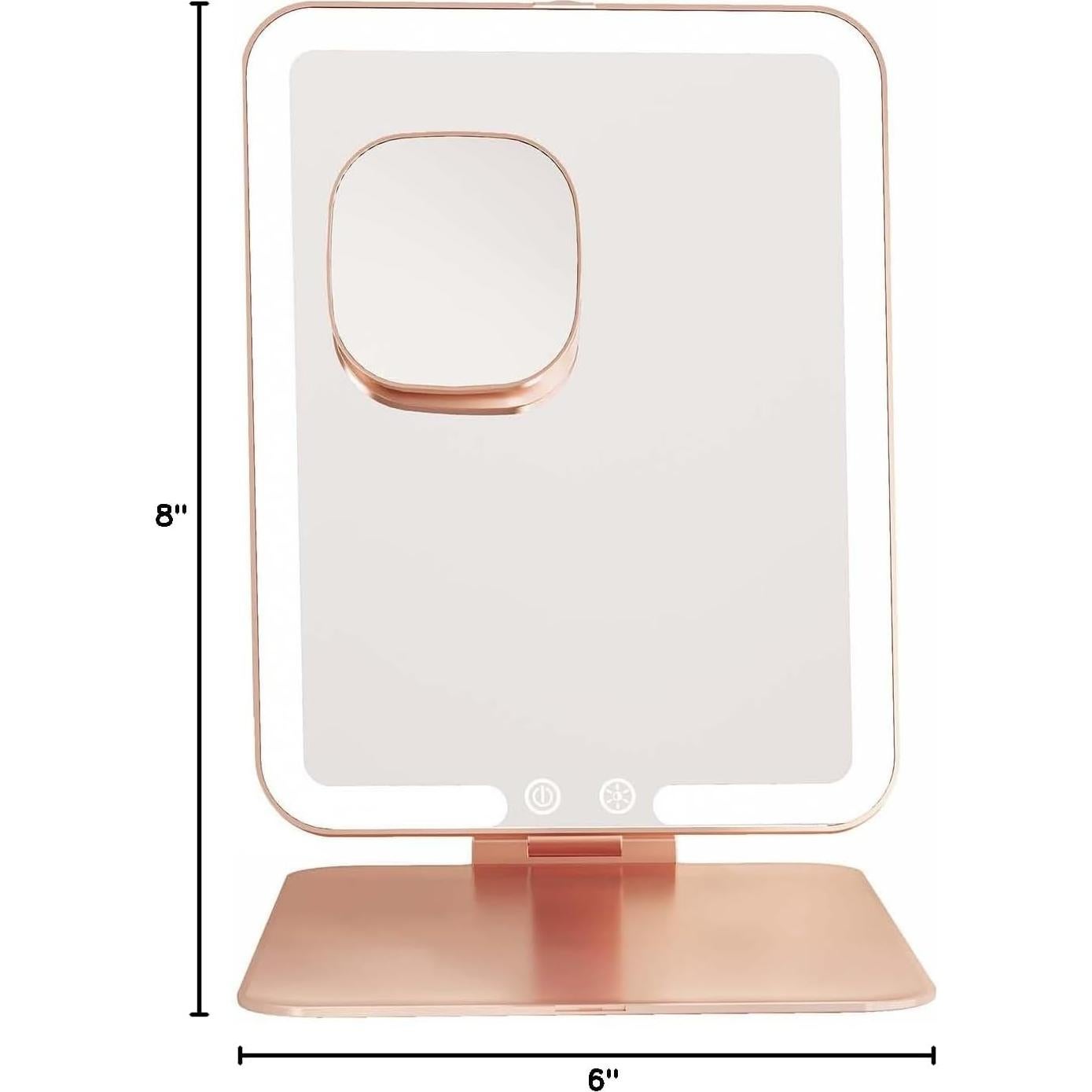 Espejo de Maquillaje Mocado Plegable Triple con Luz LED