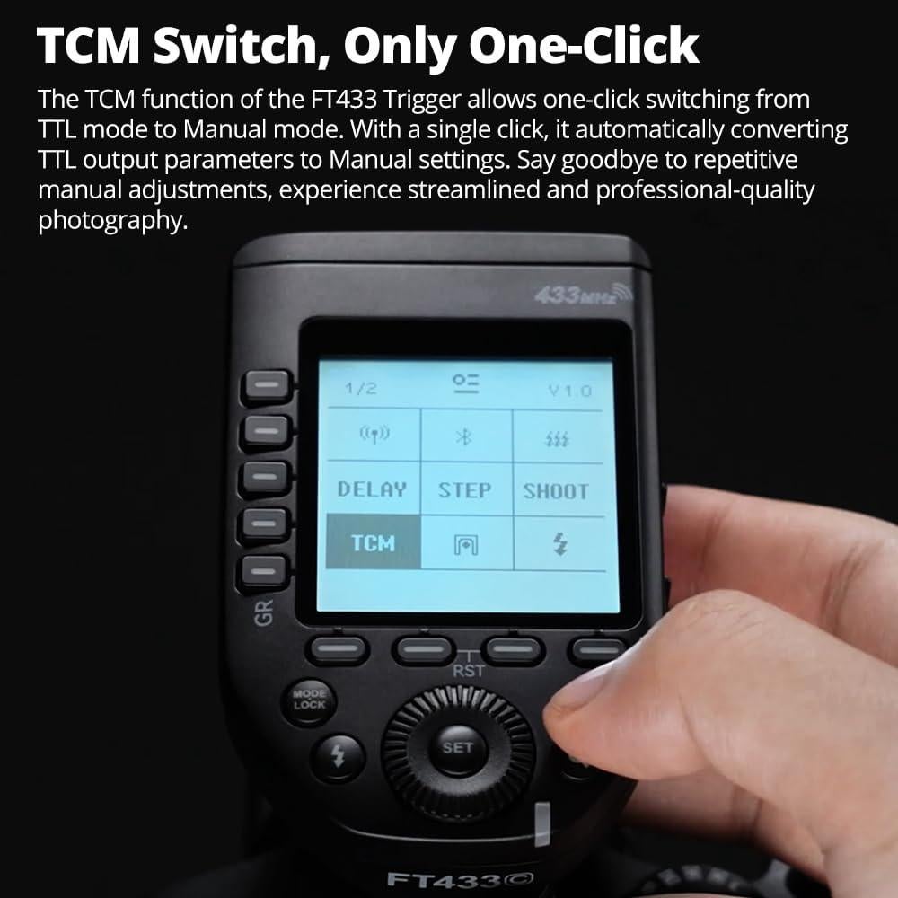 Disparador Inalámbrico TTL Godox FT433 para Cámaras Canon