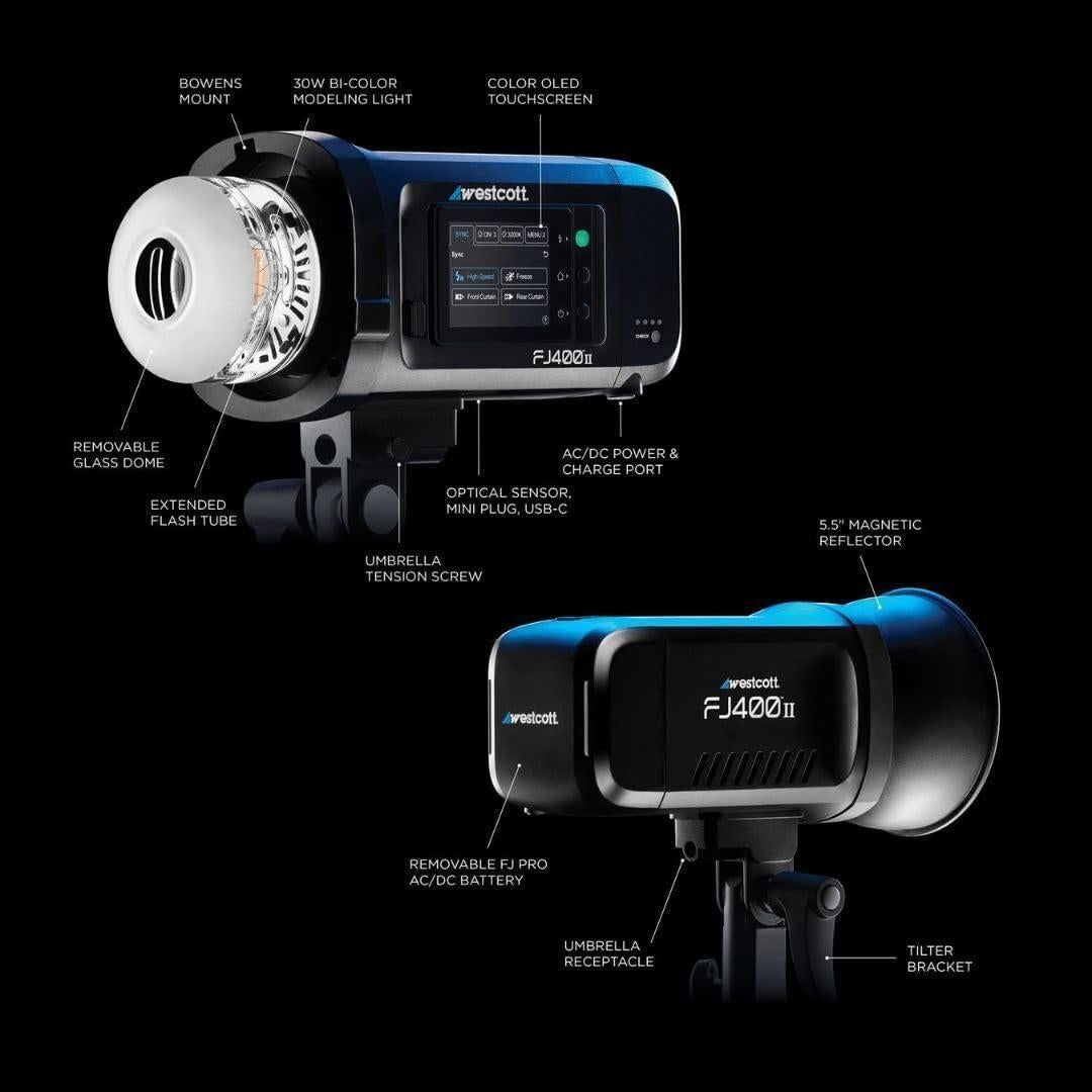 Kit de Iluminación Westcott FJ400 II para Retratos de Recién Nacidos