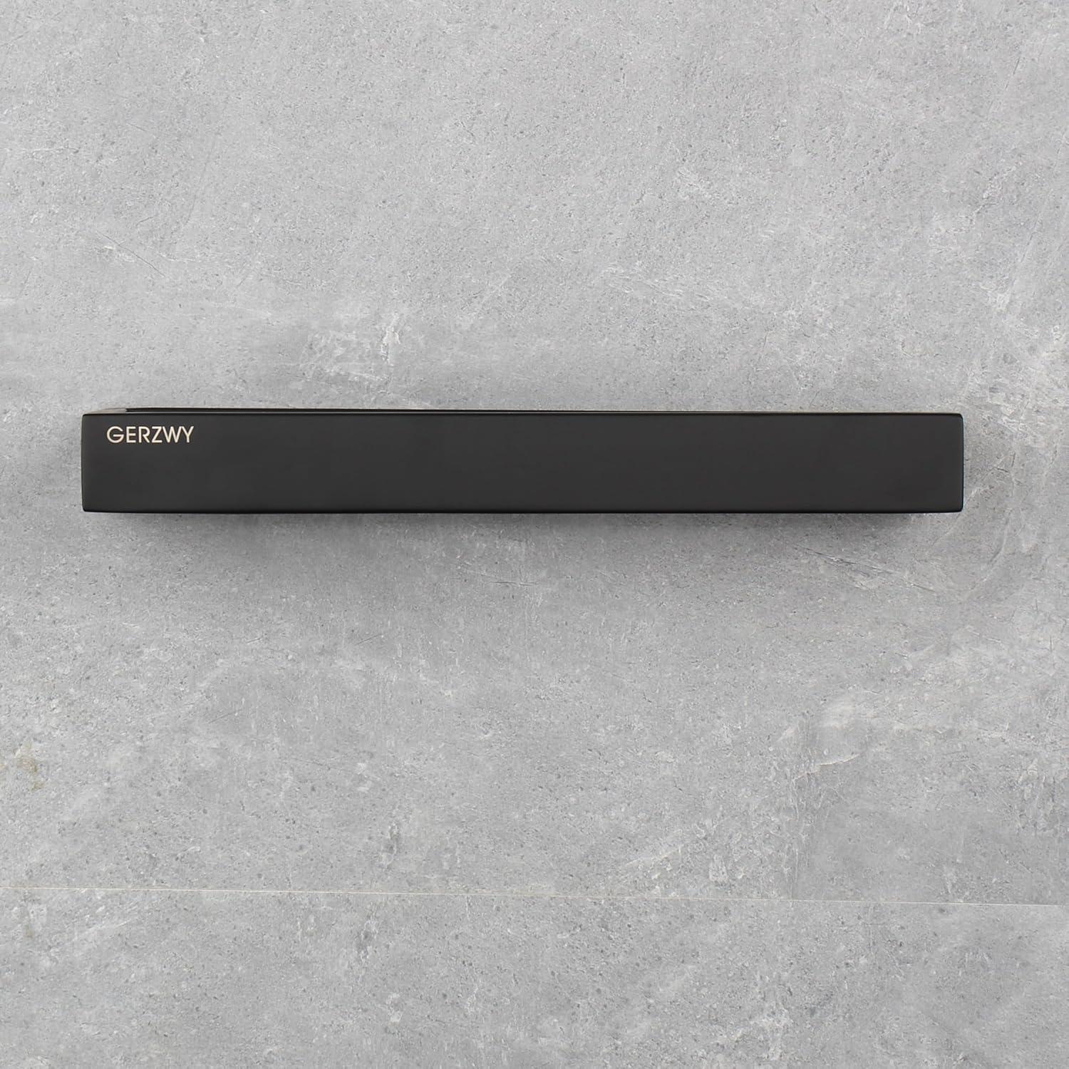 Soporte de Toalla GERZWY Acero Inoxidable Negro Moderno