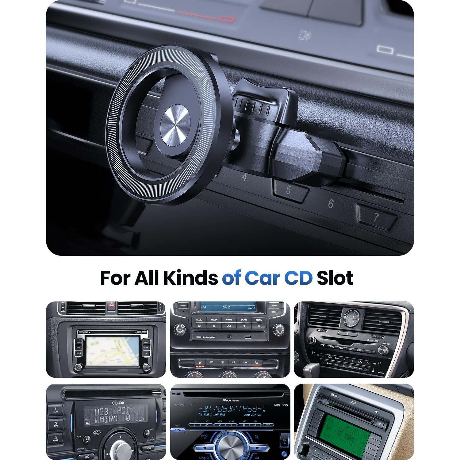 Soporte Magnético para Teléfono OQTIQ CD MagSafe Negro