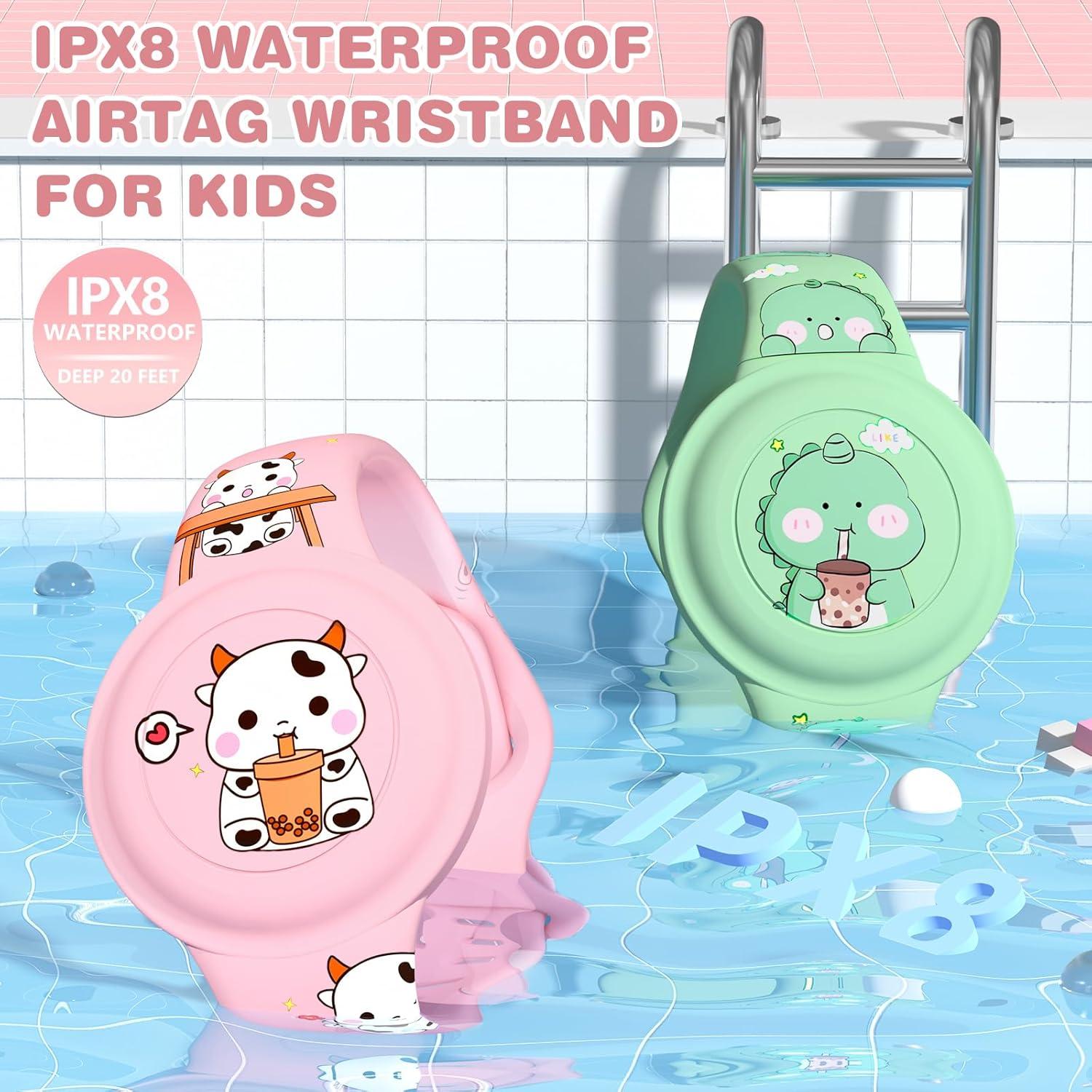 Pulsera de Silicona Impermeable Ekoonpft para AirTag Niños