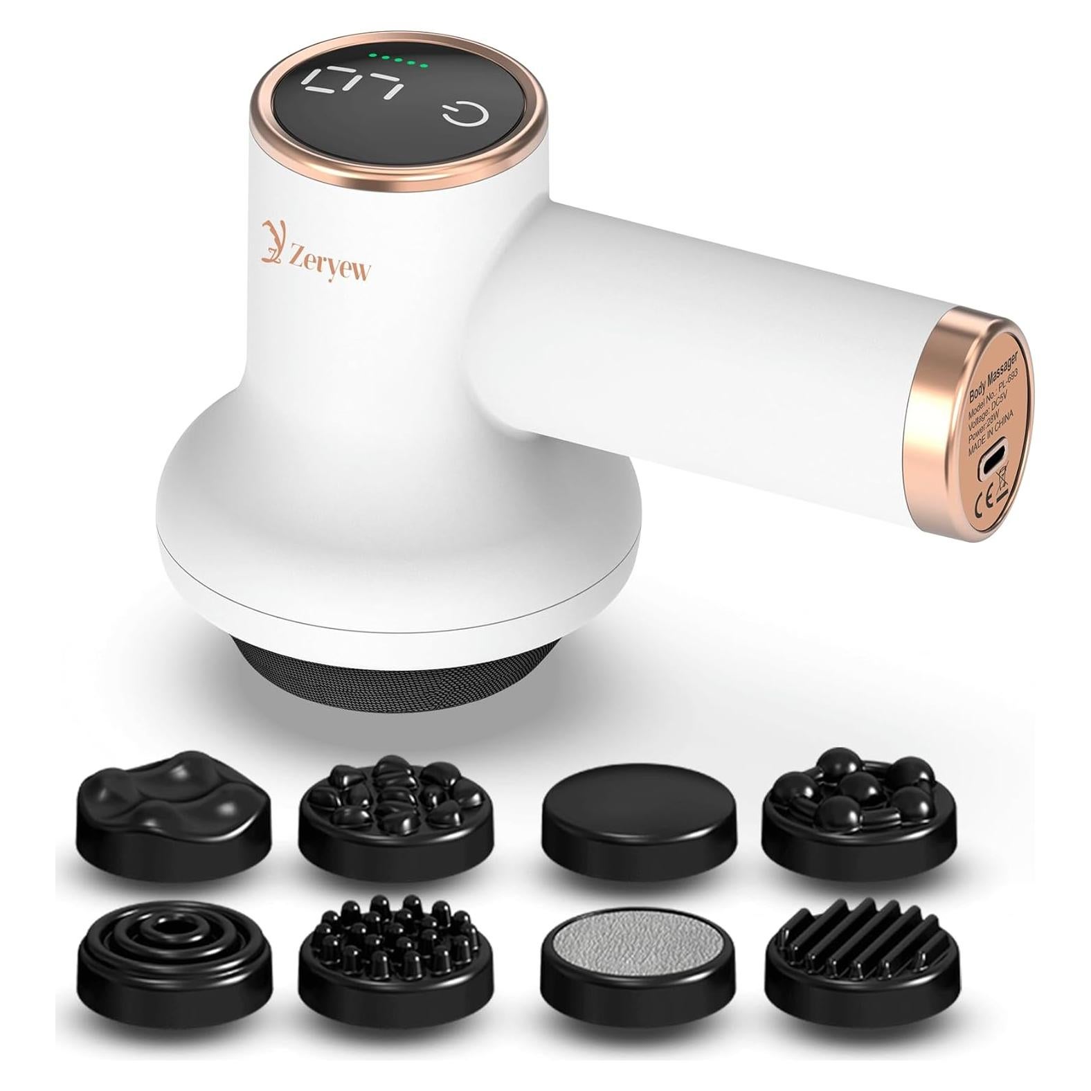 Masajeador Inalámbrico ZY Zeryew para Celulitis y Drenaje Linfático