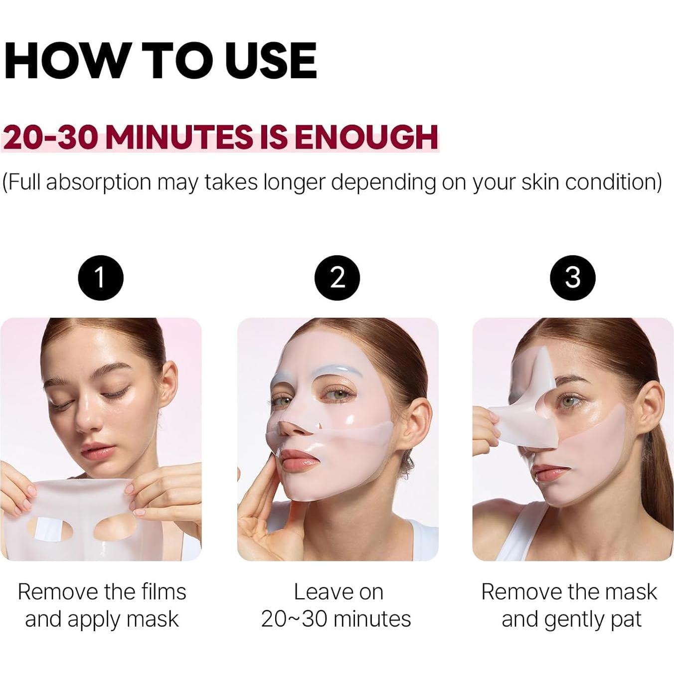 Mascarilla Hidrogel ROUND LAB Colágeno Camelia 4 Piezas