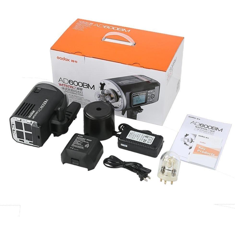 Godox AD600BM Bowens Mount 600Ws HSS GN87 Outdoor Flash Strobe Light with XPro-C Wireless Flash Trigger, 8700mAh Battery Pack to Provide 500 Full Power Flashes Compatible with Canon
