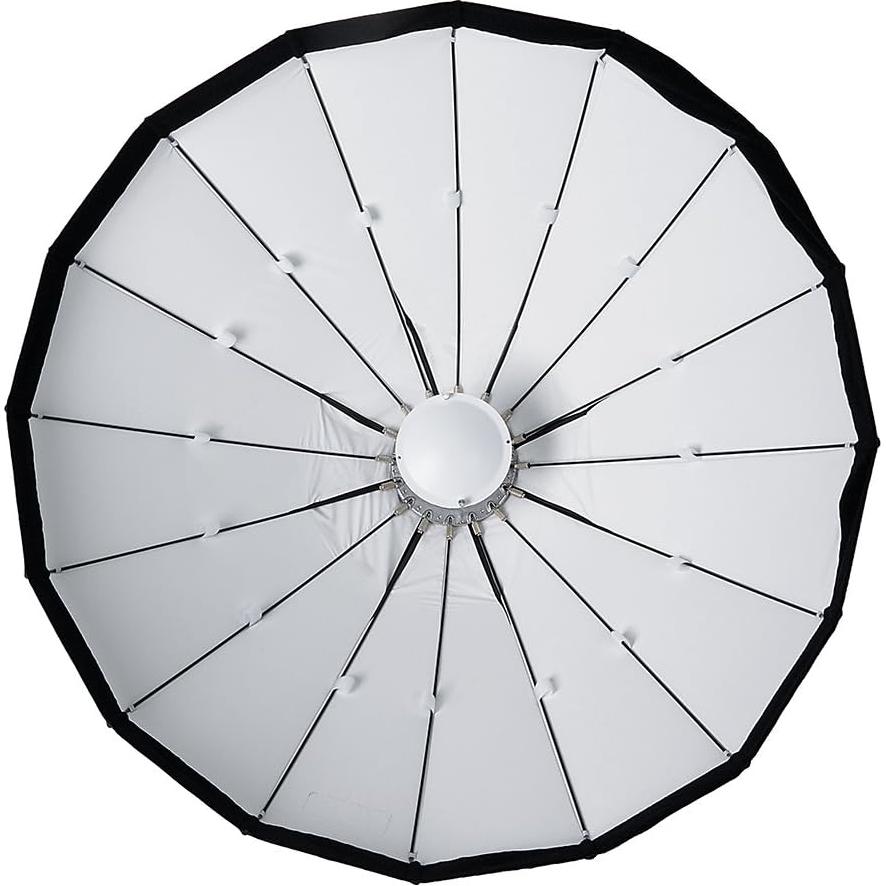 Pro Studio Solutions EZ-Pro 48in (120cm) Beauty Dish and Softbox Combination w/Multiblitz V Speedring - Soft Collapsible Beauty Dish with Speedring for Bayonet Mountable Strobe, Flash and Monolights