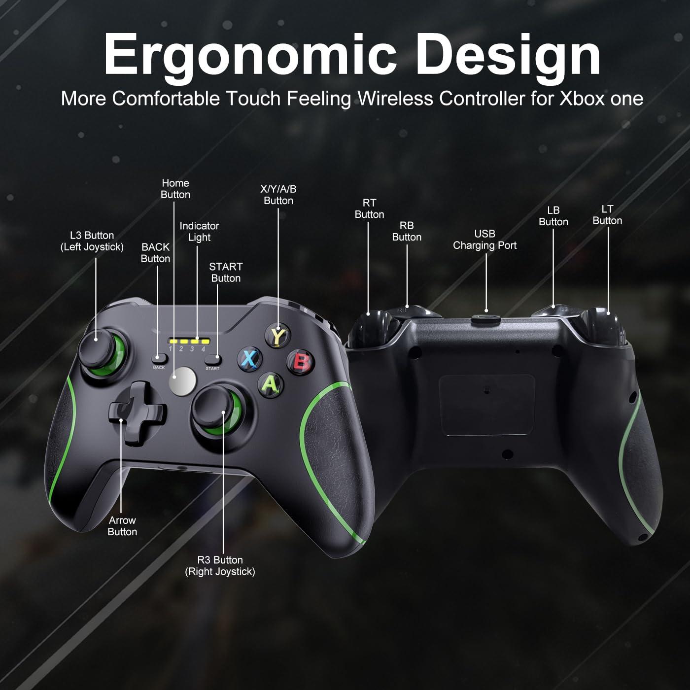 Controlador Inalámbrico Xbox One DZHI 800mAh Negro