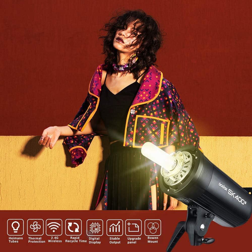 Flash Estroboscópico Godox SK400II 400W GN65 5600K para Estudio