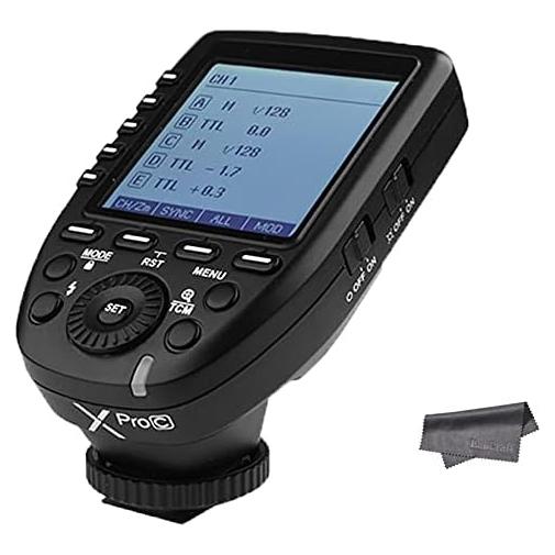 Godox XPro TTL Wireless Trigger,1/8000s High-Speed-Sync,5 Dedicated Group Bottons and 11 Customizable Functions (XPro-C Compatible with Canon)