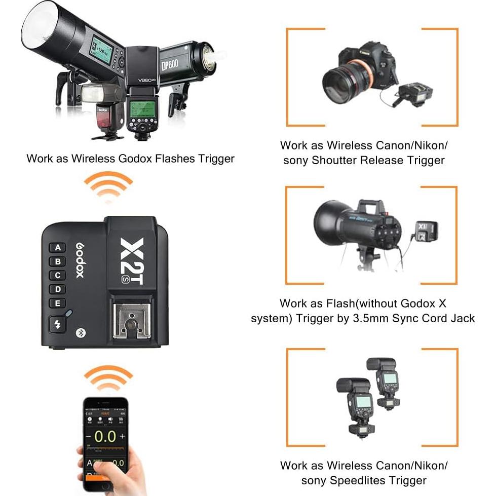 Disparador de Flash TTL GODOX X2T-S para Cámaras Sony