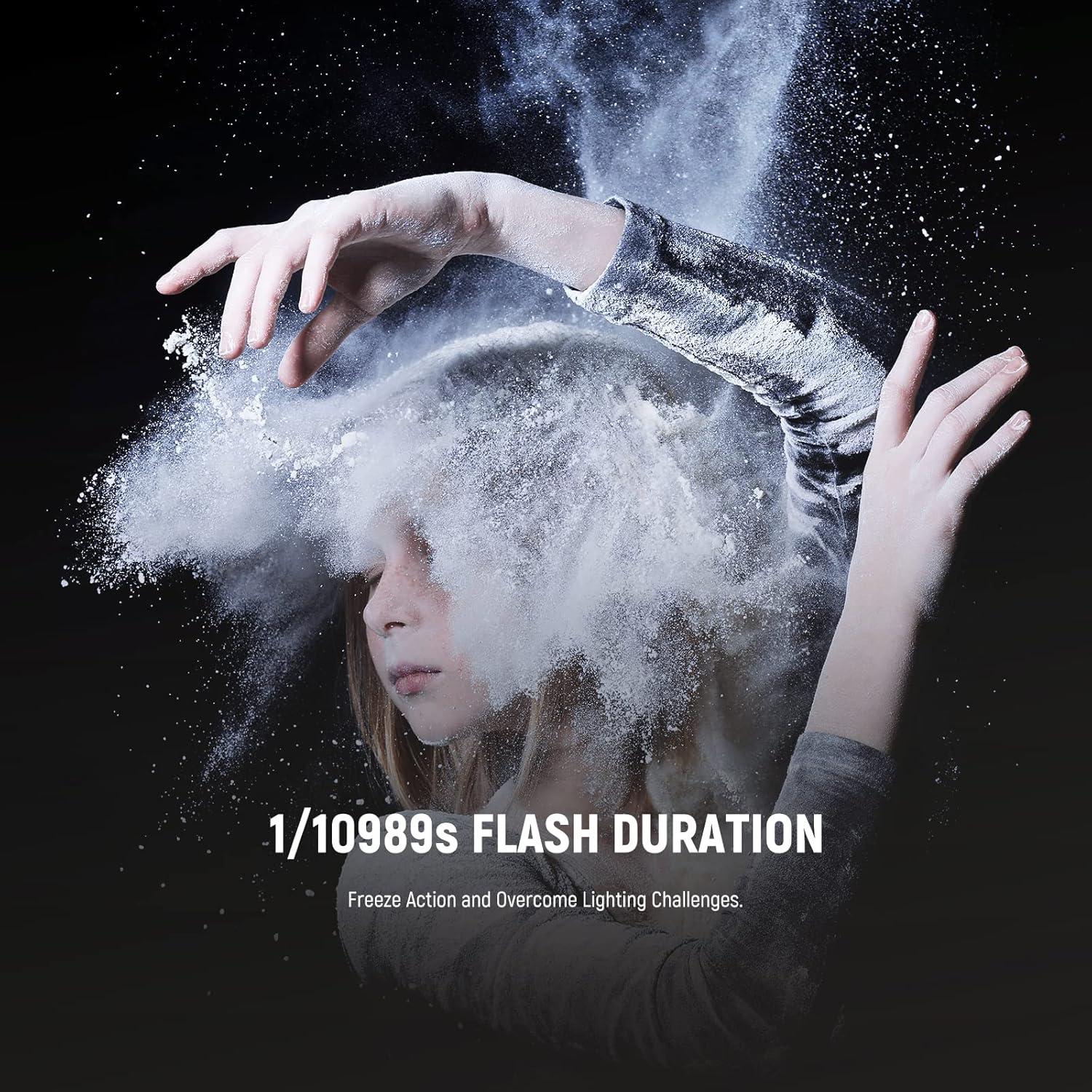 NEEWER Q4 400Ws 2.4G TTL Outdoor Studio Flash Strobe (New Look),1/8000 HSS 2800mAh Battery Powered Photography Monolight Speedlite 30W Modeling Lamp, Q4 Power Adapter and Power Cord Set Included