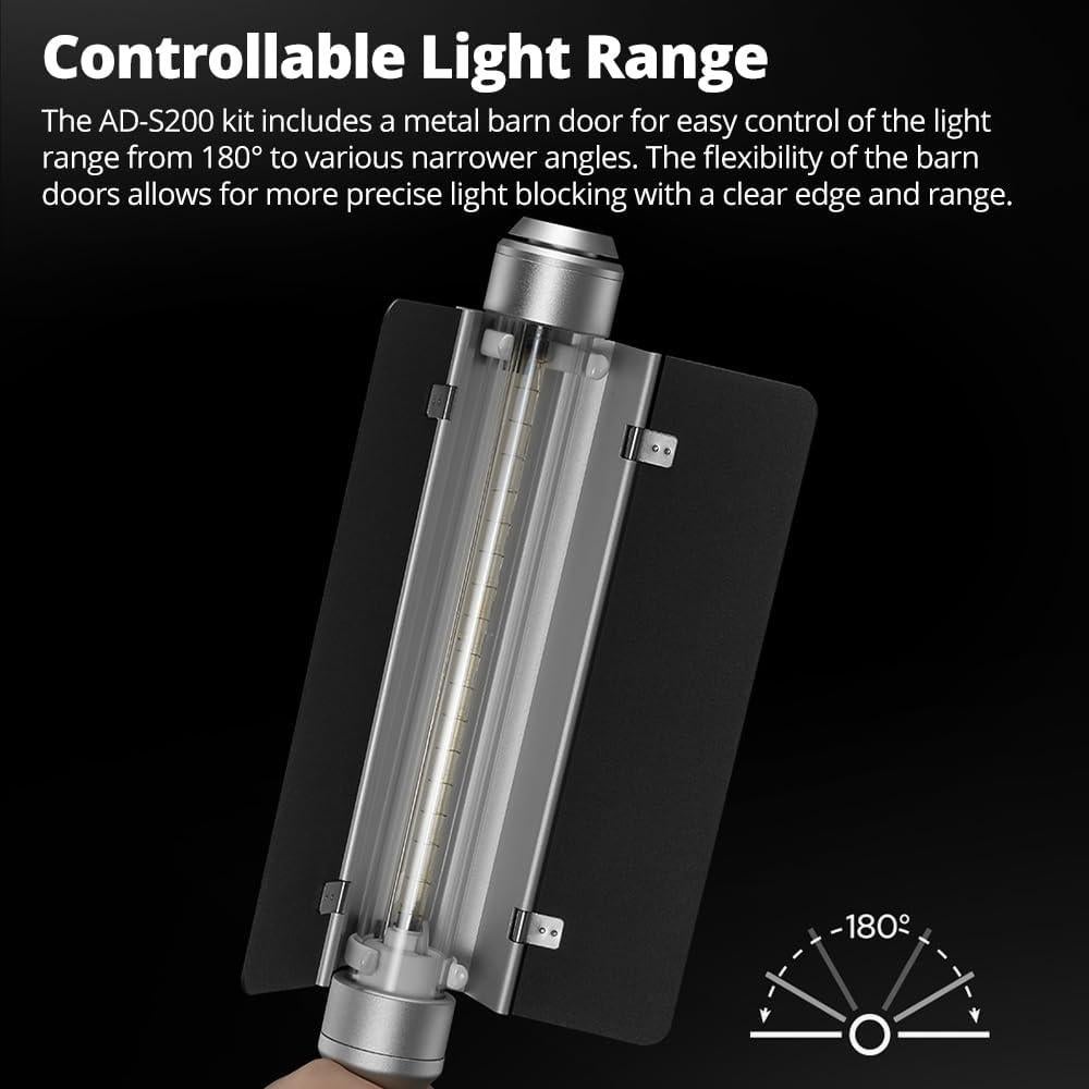 Cabeza de Flash Stick Godox AD-S200 200Ws 5800K-200K