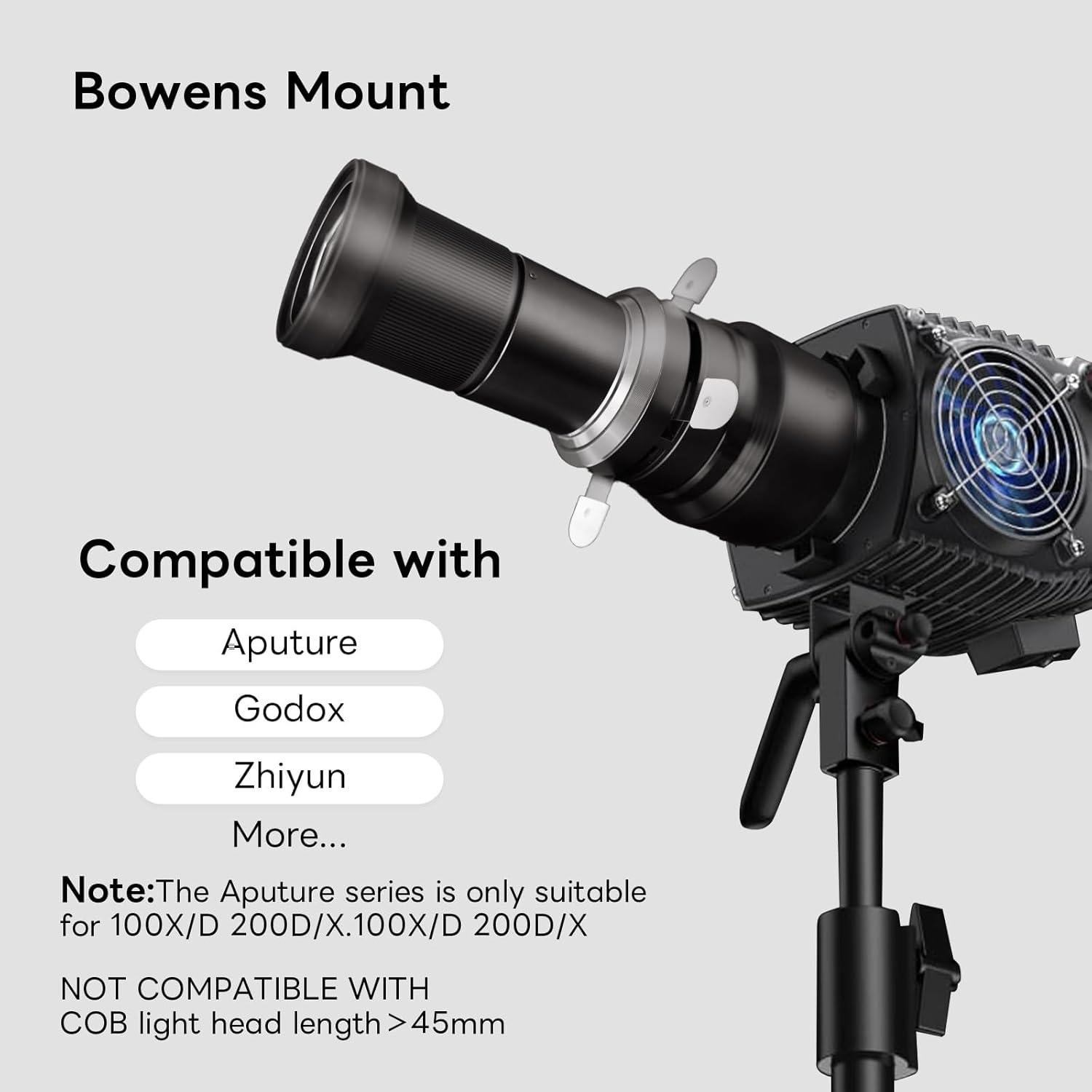 Proyector GOBO DF DIGITALFOTO con Montura Bowens y 31 Gobos