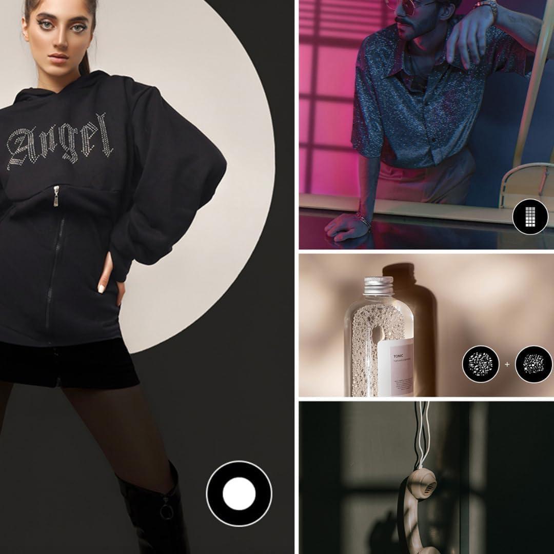 Proyector GOBO DF DIGITALFOTO con Montura Bowens y 31 Gobos