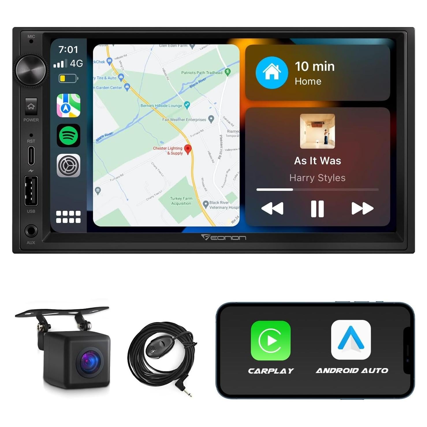 Eonon Estéreo Doble Din 7'' CarPlay Android Auto X3