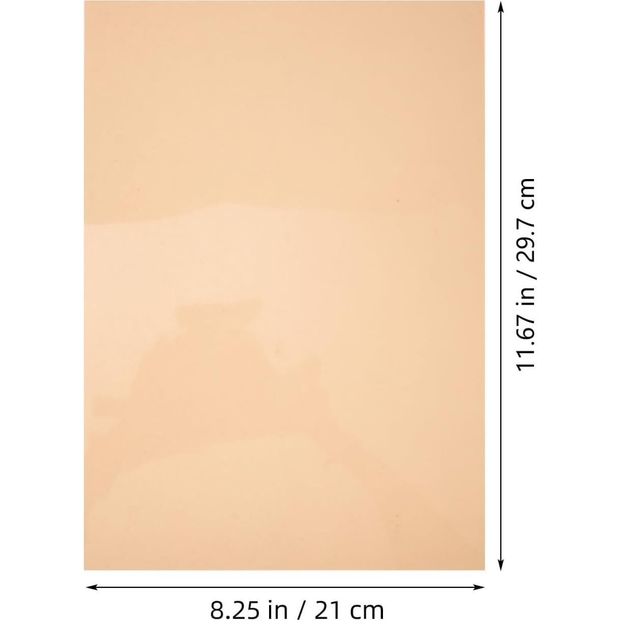 6pcs Orange PVC Light Gel Filters for Photography Film Video Education Lighting Effects Stage - Dyslexia Aid Color Correction 11.69 X 8.26 Inches