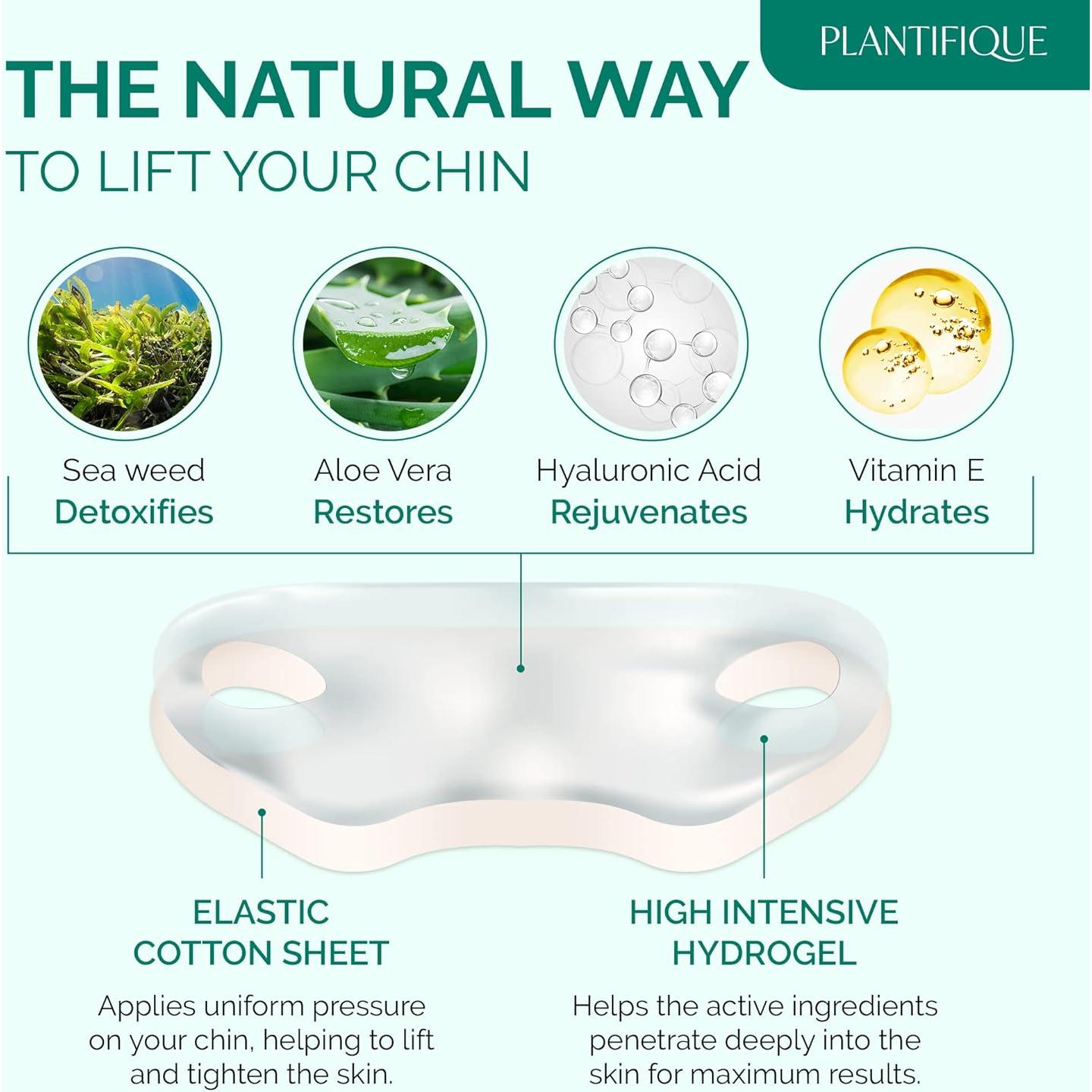 Mascarilla Facial PLANTIFIQUE Colágeno 5 Piezas Hidratante