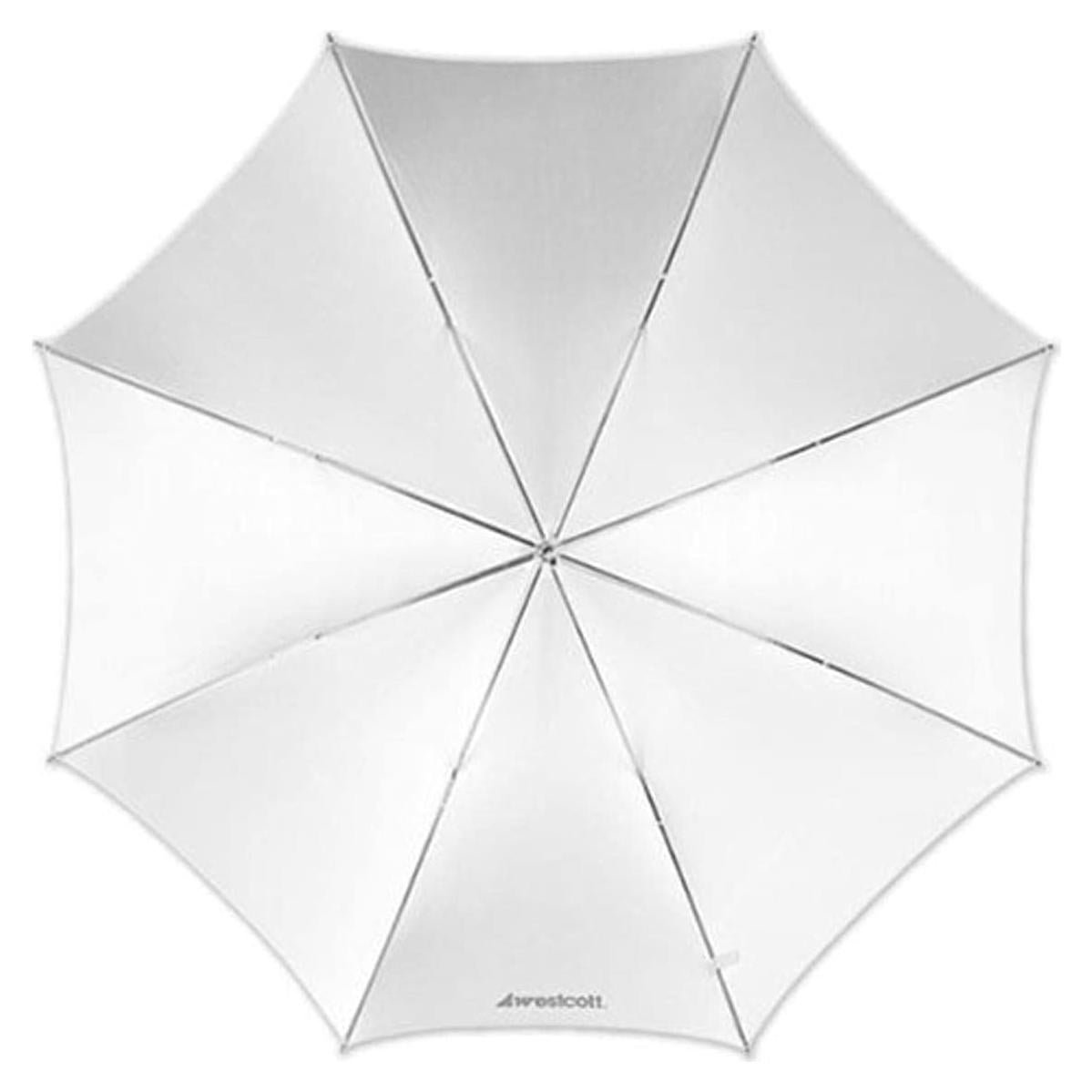Westcott 2001 43-Inch Optical White Satin Collapsible Umbrella