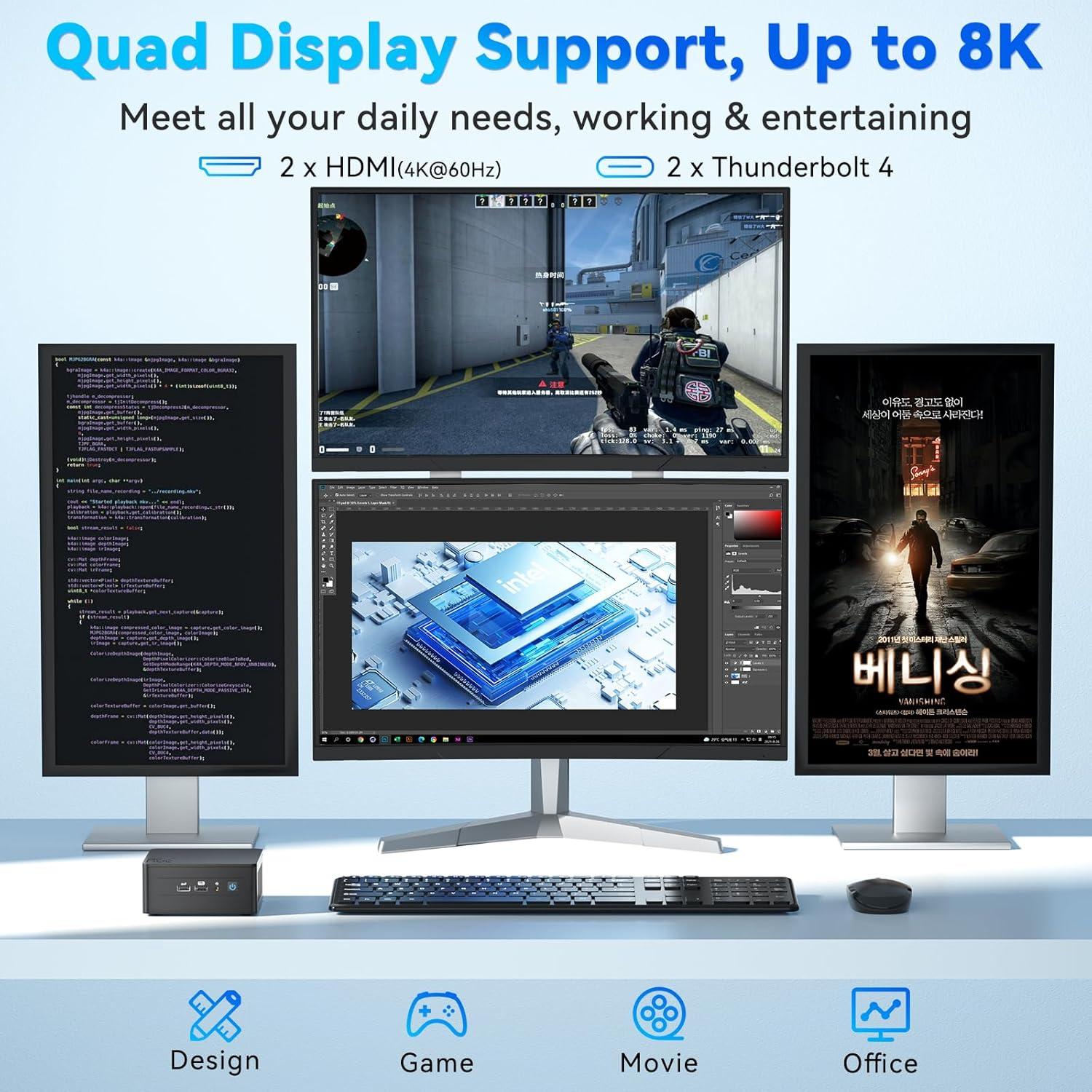 Mini PC Intel NUC 13 Pro i7-1360P 0GB RAM 0GB SSD