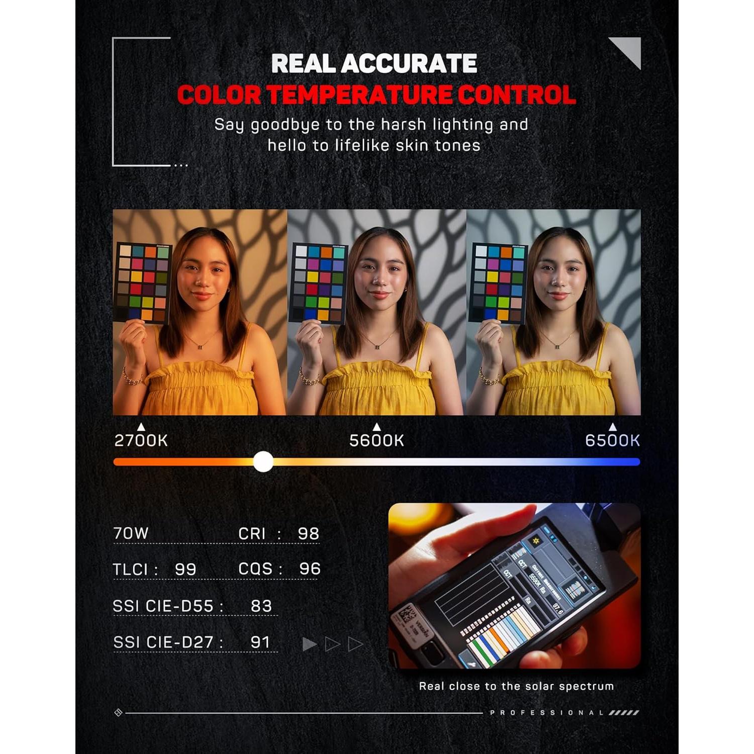 Luz de Video LED Bi-Color IFOOTAGE SL1 60BNA 2700K-6500K