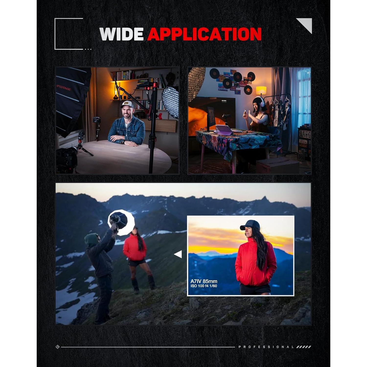 Luz de Video LED Bi-Color IFOOTAGE SL1 60BNA 2700K-6500K