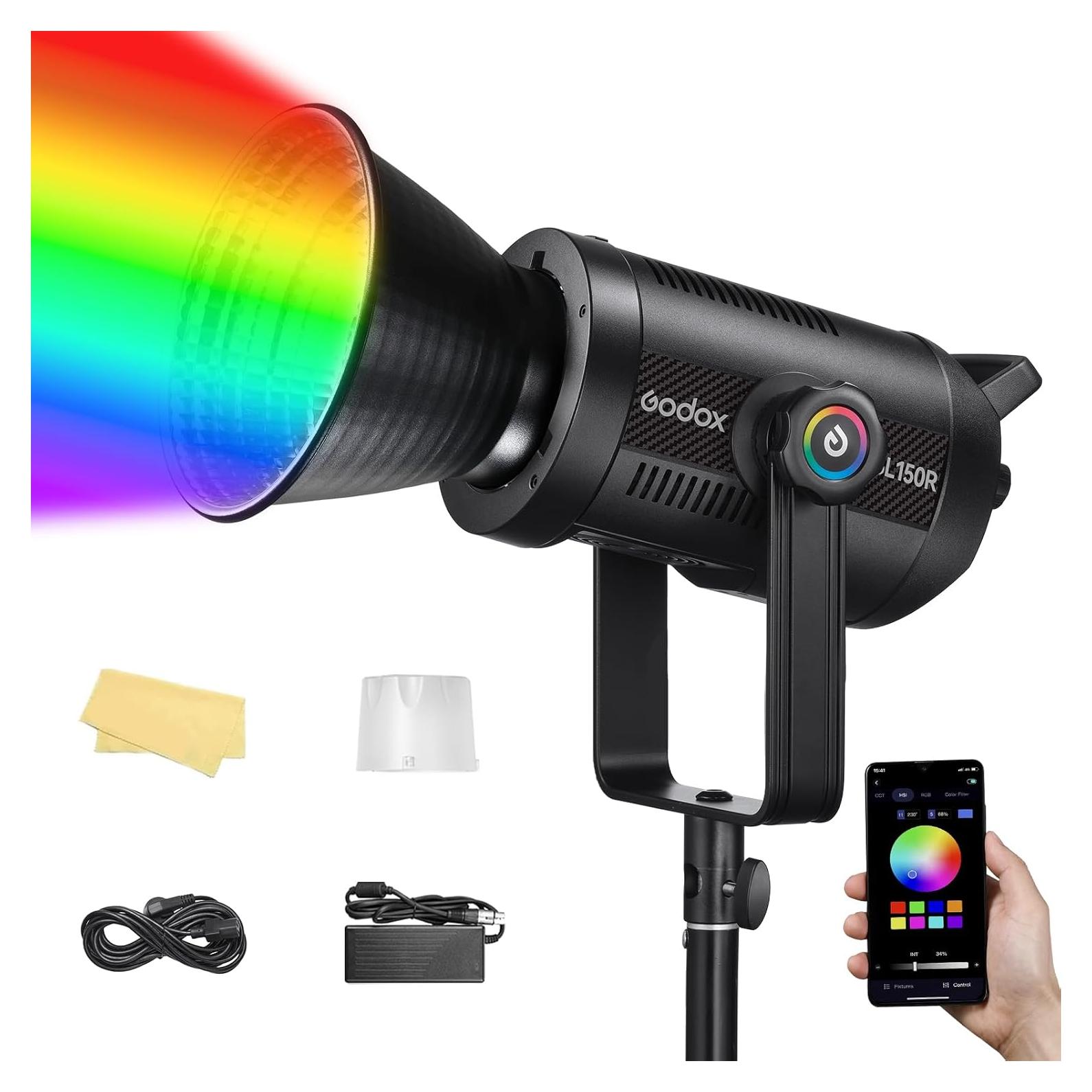 Luz de Video LED RGB Godox SL150R 165W Bowens 5600K