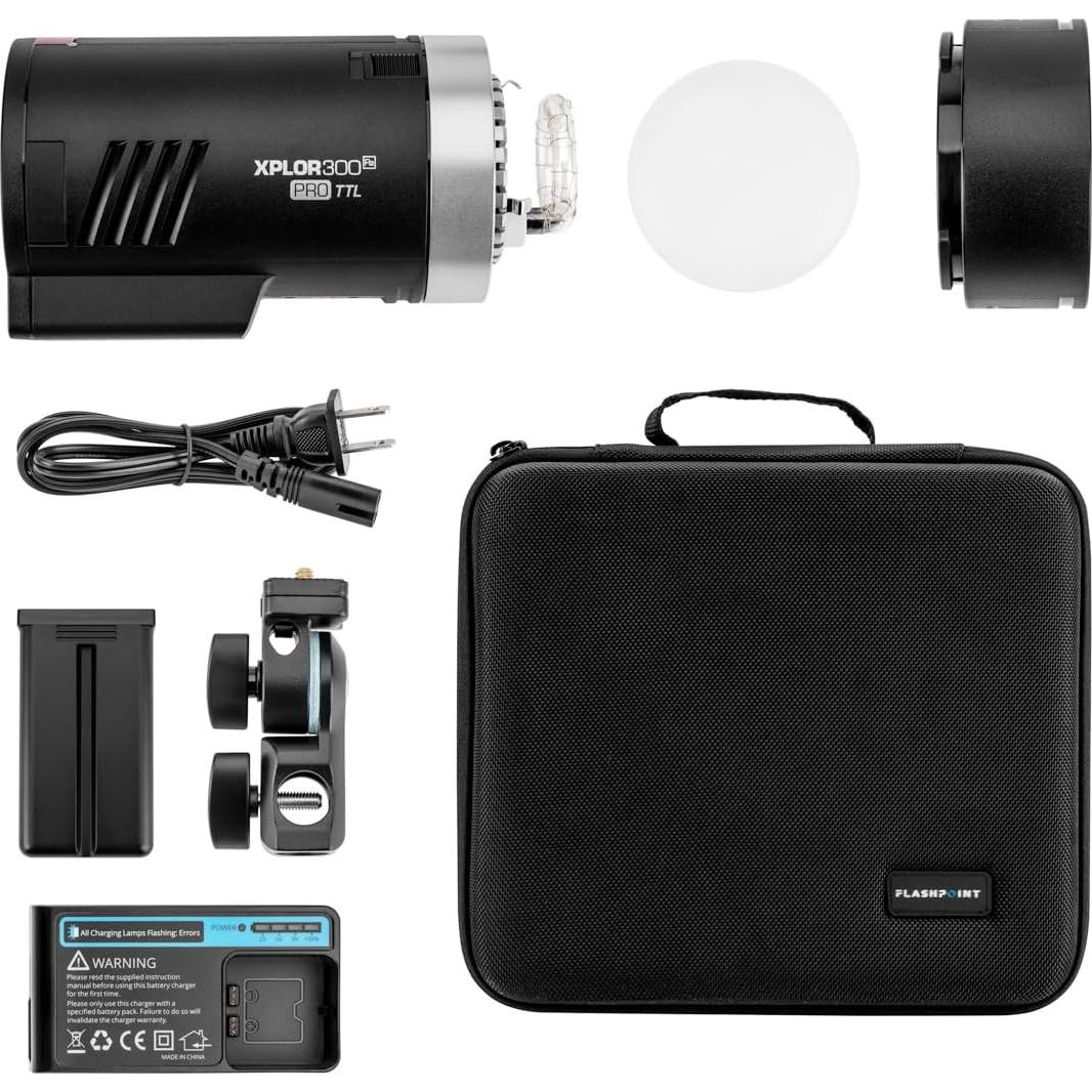 Flashpoint XPLOR 300 Pro TTL R2 Monolight Batería 300WS Canon