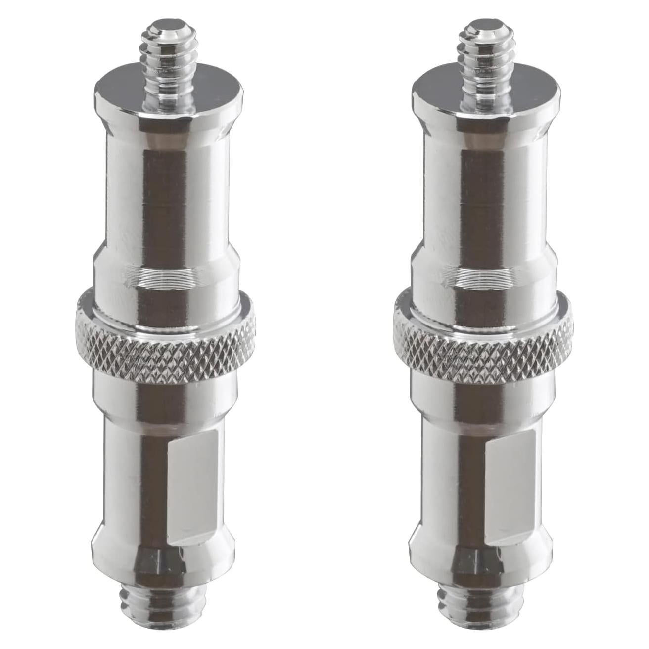 Adaptador de Tornillo Macho Metal 1/4 a 3/8 Alluneitter - 2 Piezas