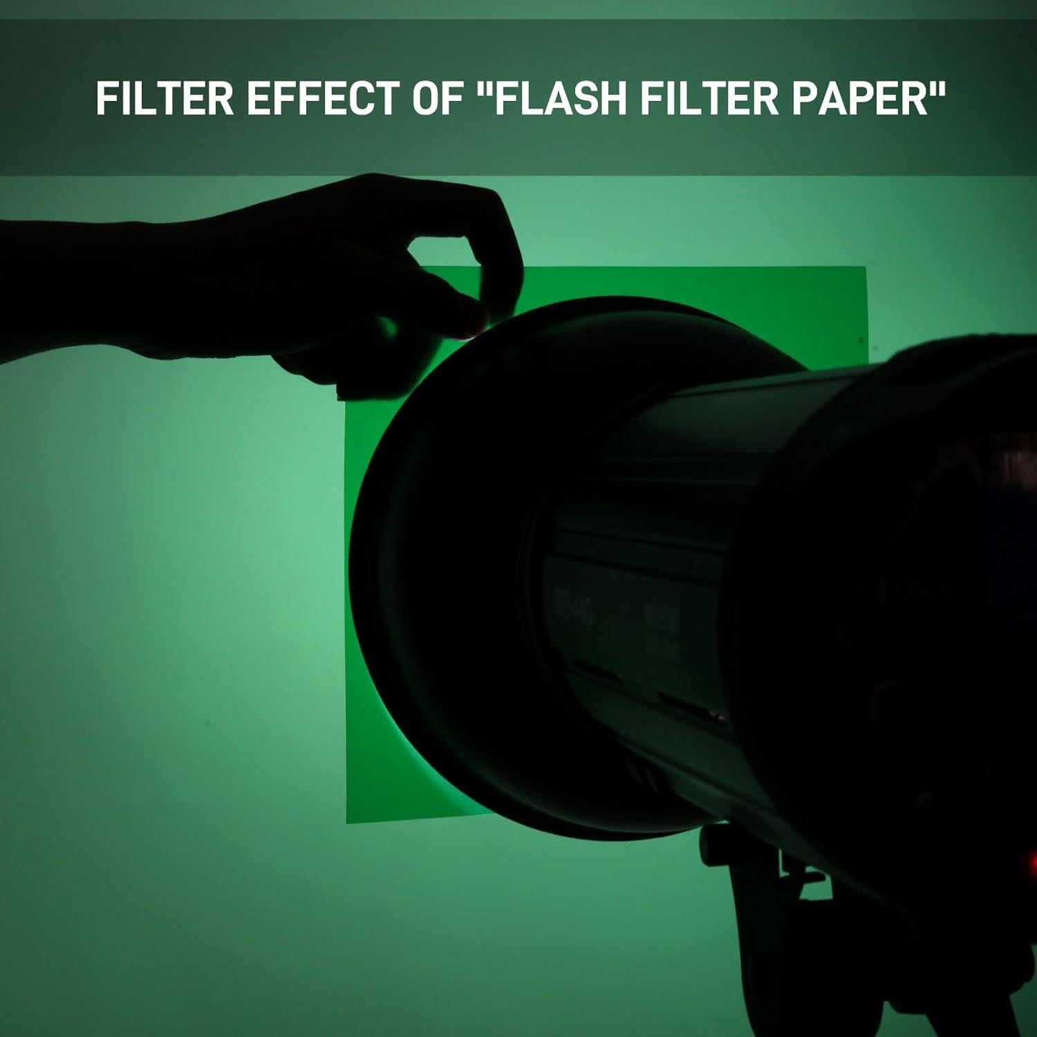 Filtros de Gel de Iluminación Winsang WS-4 20x20cm Verde 8 Pzs