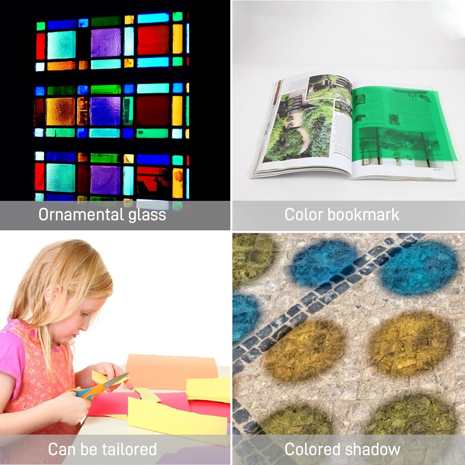 Filtros de Gel de Iluminación Winsang WS-4 20x20cm Verde 8 Pzs