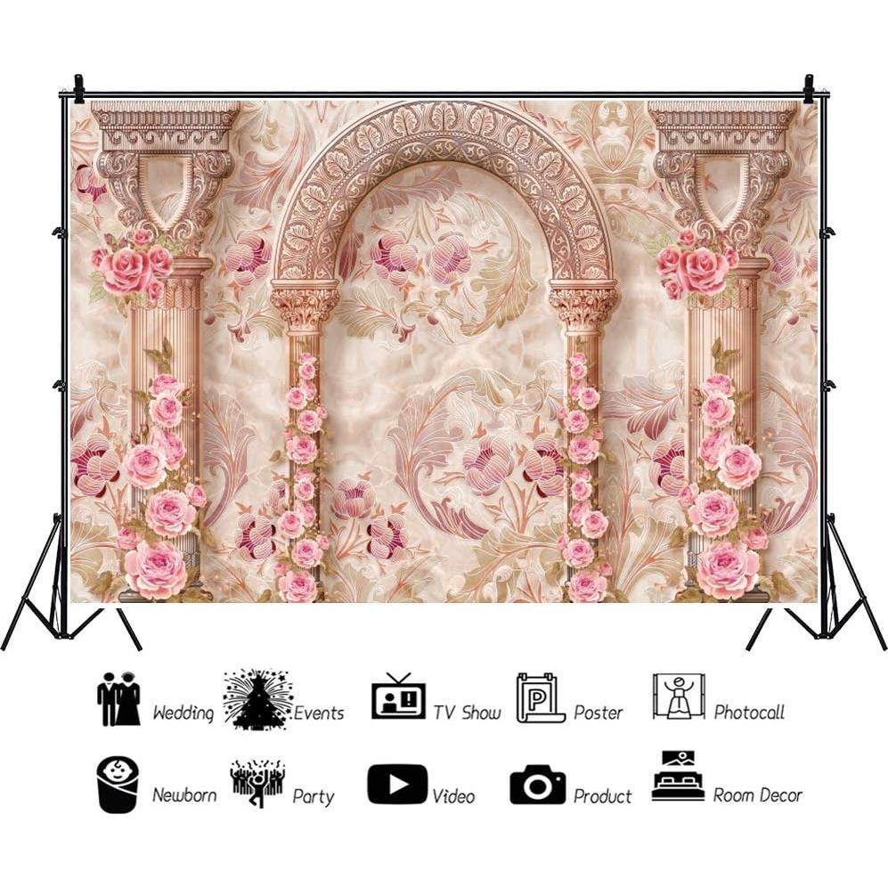 Fondo de Fotografía Vinilo 3x2.5m DORCEV Castillo de Hadas