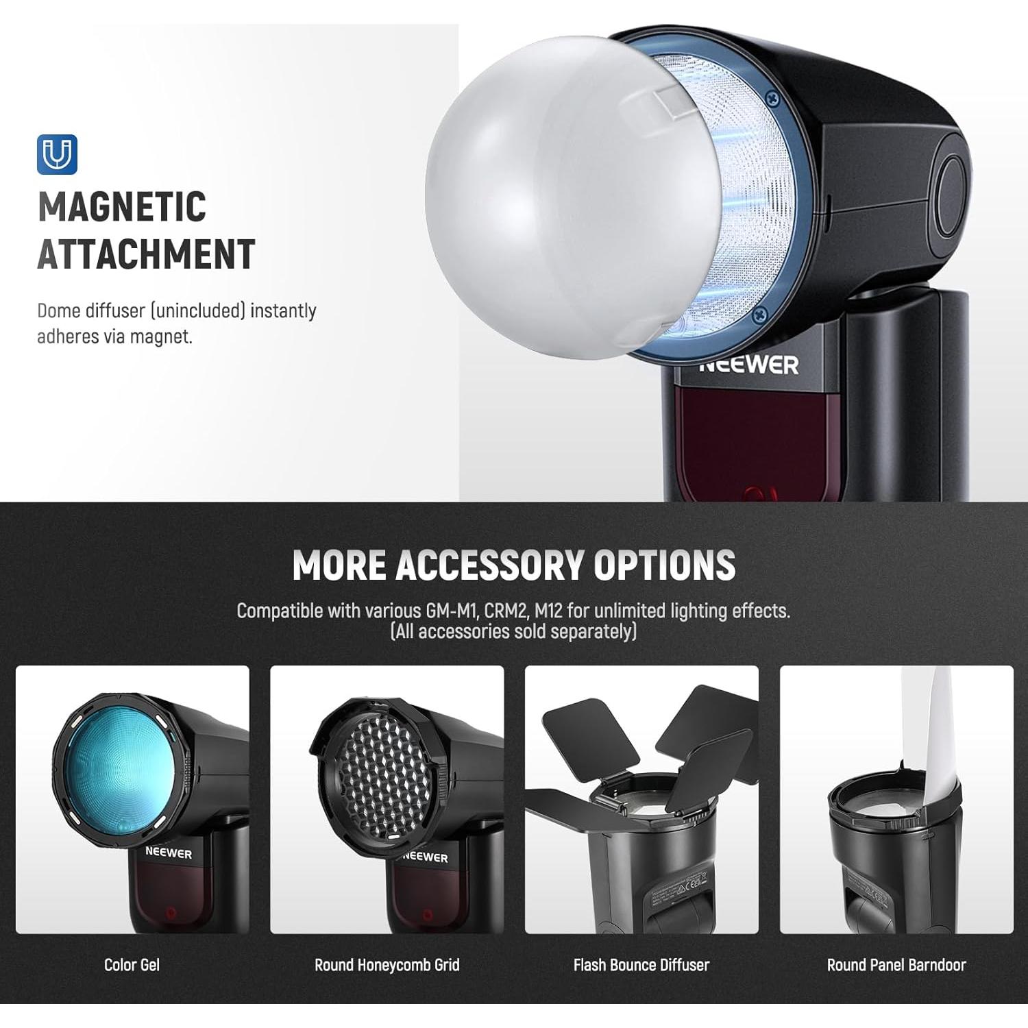 Flash NEEWER Z1-N TTL 76Ws para Cámaras DSLR Nikon con Softbox