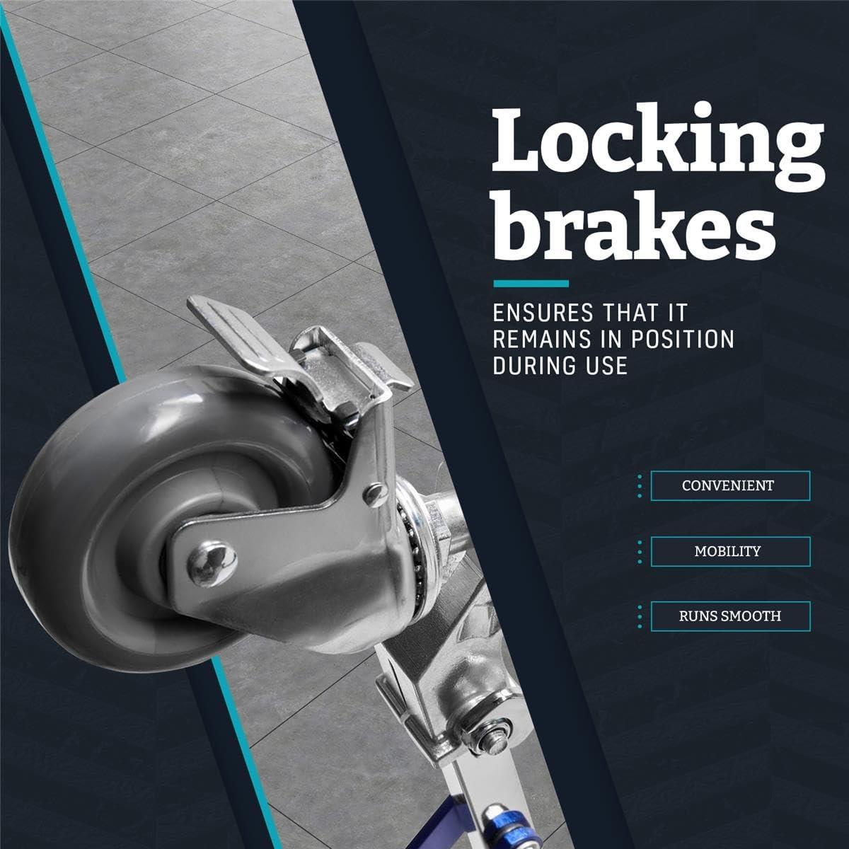 Juego de Ruedas Flashpoint para Soporte de Luz 25x25mm - 3 Piezas