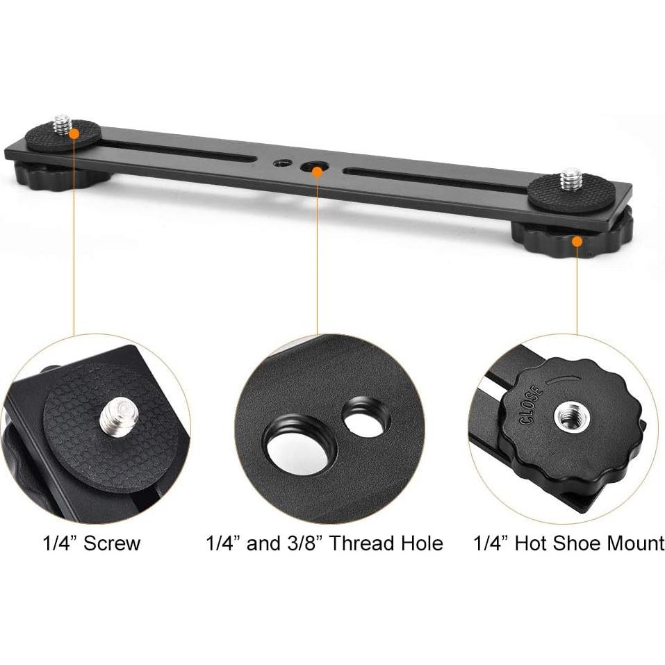 Soporte de Flash Doble UTEBIT 20.3 cm para Cámara DSLR