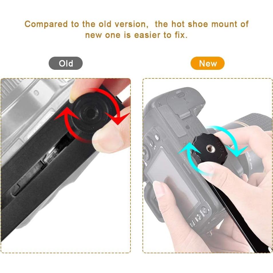 Soporte de Flash Doble UTEBIT 20.3 cm para Cámara DSLR