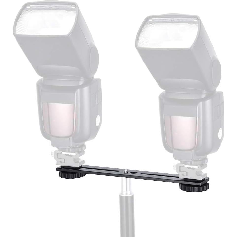 Soporte de Flash Doble UTEBIT 20.3 cm para Cámara DSLR