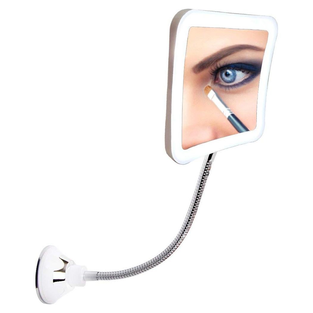Espejo de Maquillaje SunplusTrade 7X con Luces LED y Cuello Flexible