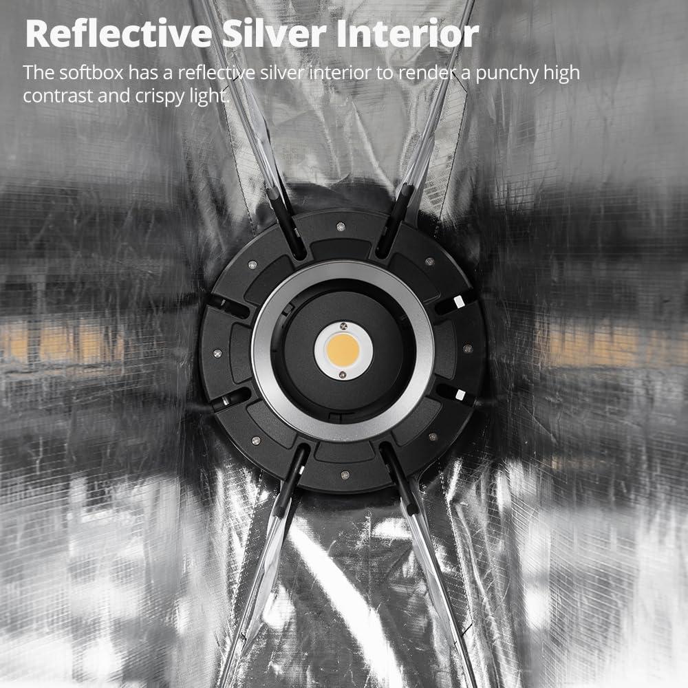 Softbox 60x90cm AMBITFUL Montaje Bowens Textil Reflectante