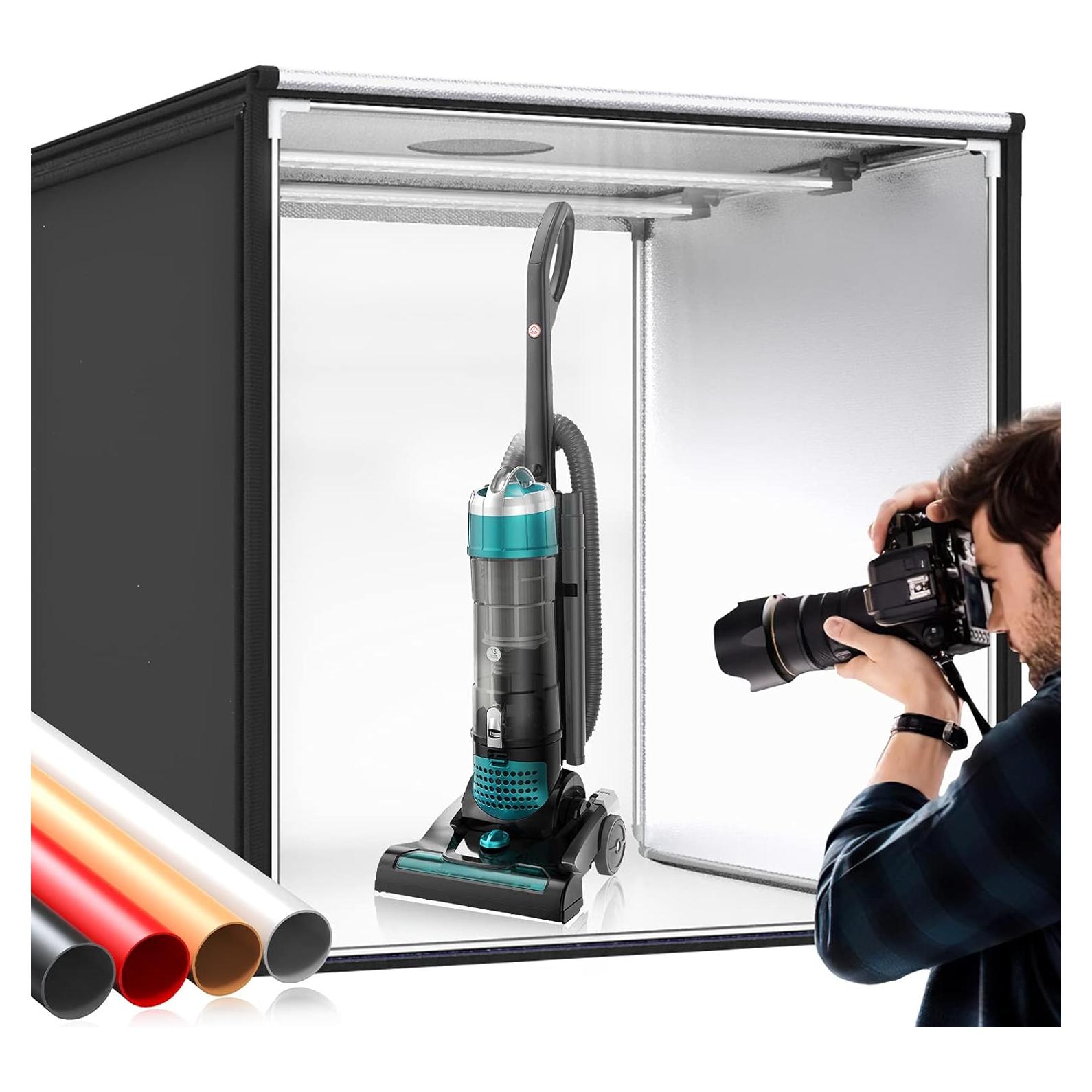 Caja de Luz SAMTIAN 80x80x80 cm con 126 LED y 4 Fondos