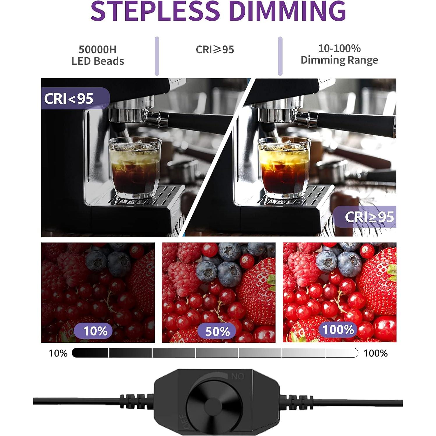 Caja de Luz SAMTIAN 80x80x80 cm con 126 LED y 4 Fondos