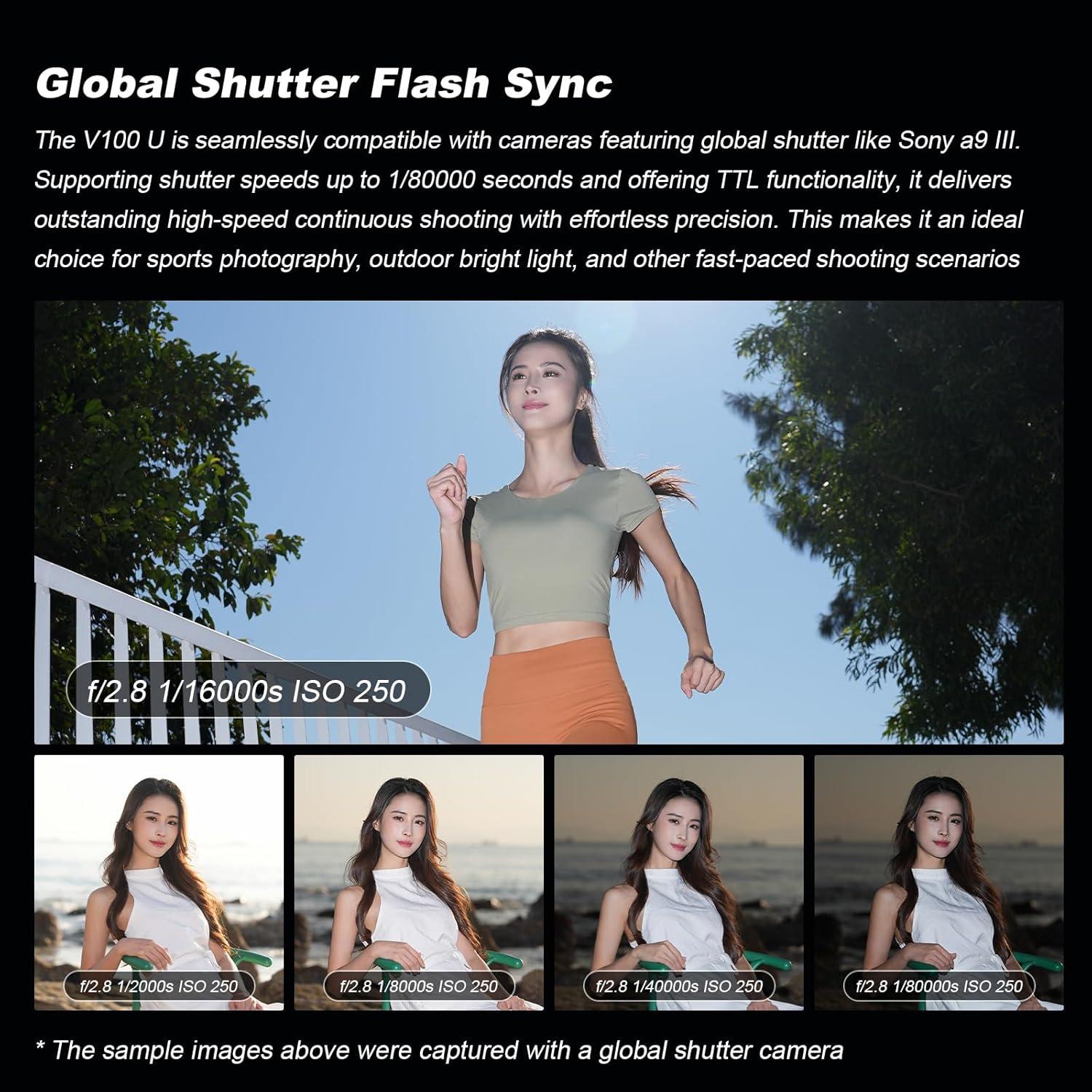 Flash Godox V100F 100W Pantalla Táctil para Fuji Inalámbrico