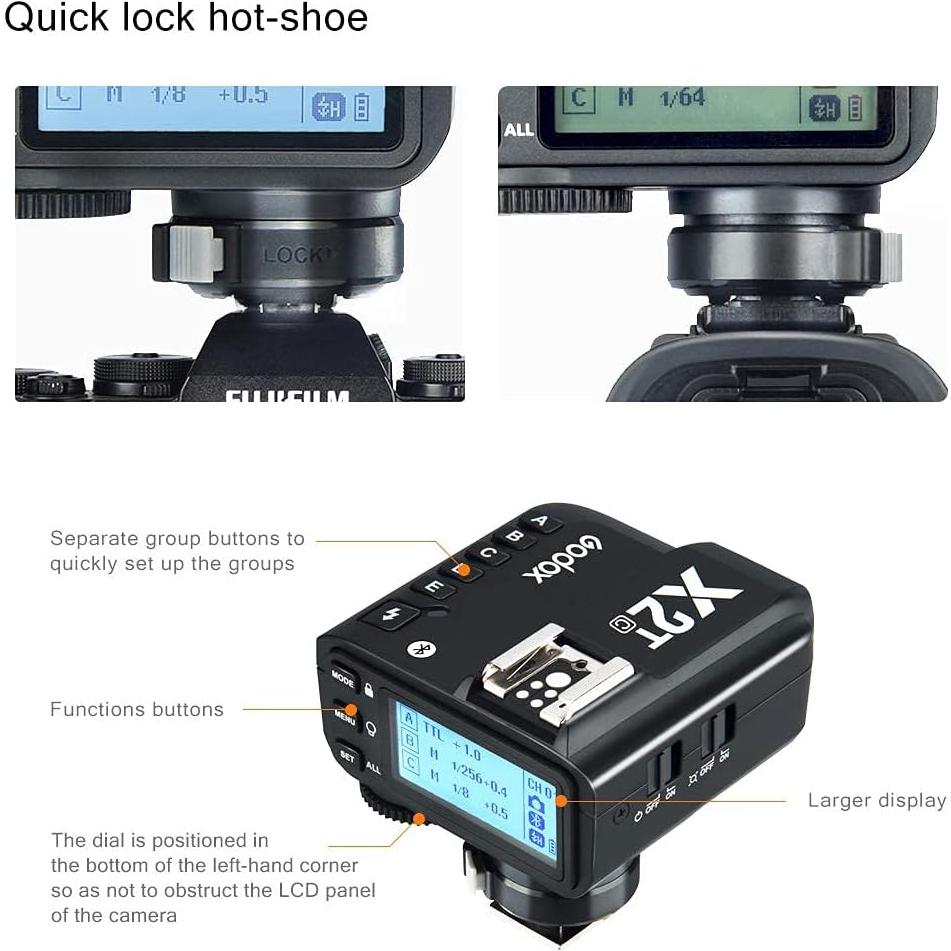 Disparador TTL GODOX X2T-C para Cámaras Canon HSS 1/8000s